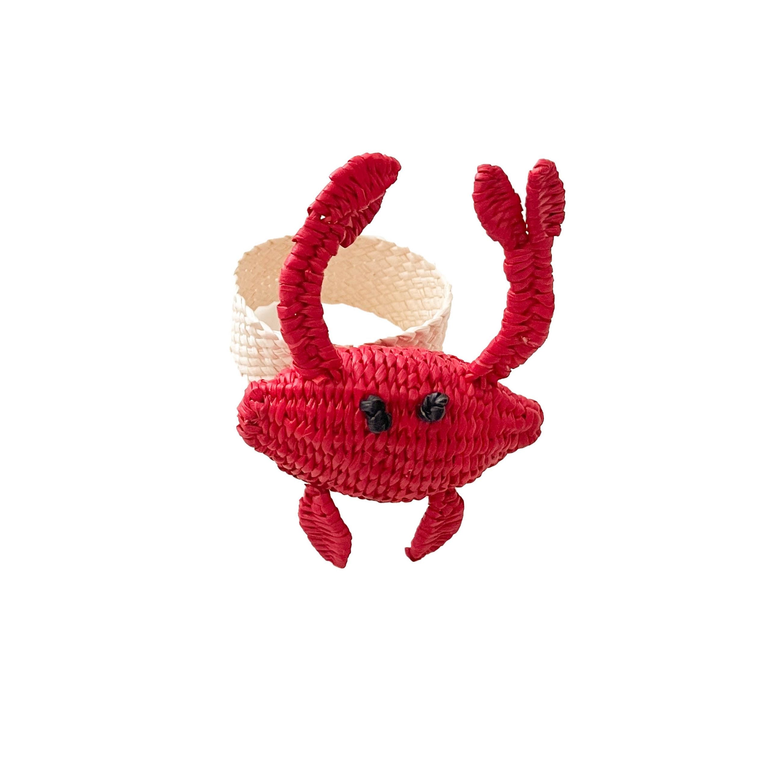 Crab Handwoven Iraca Napkin Ring