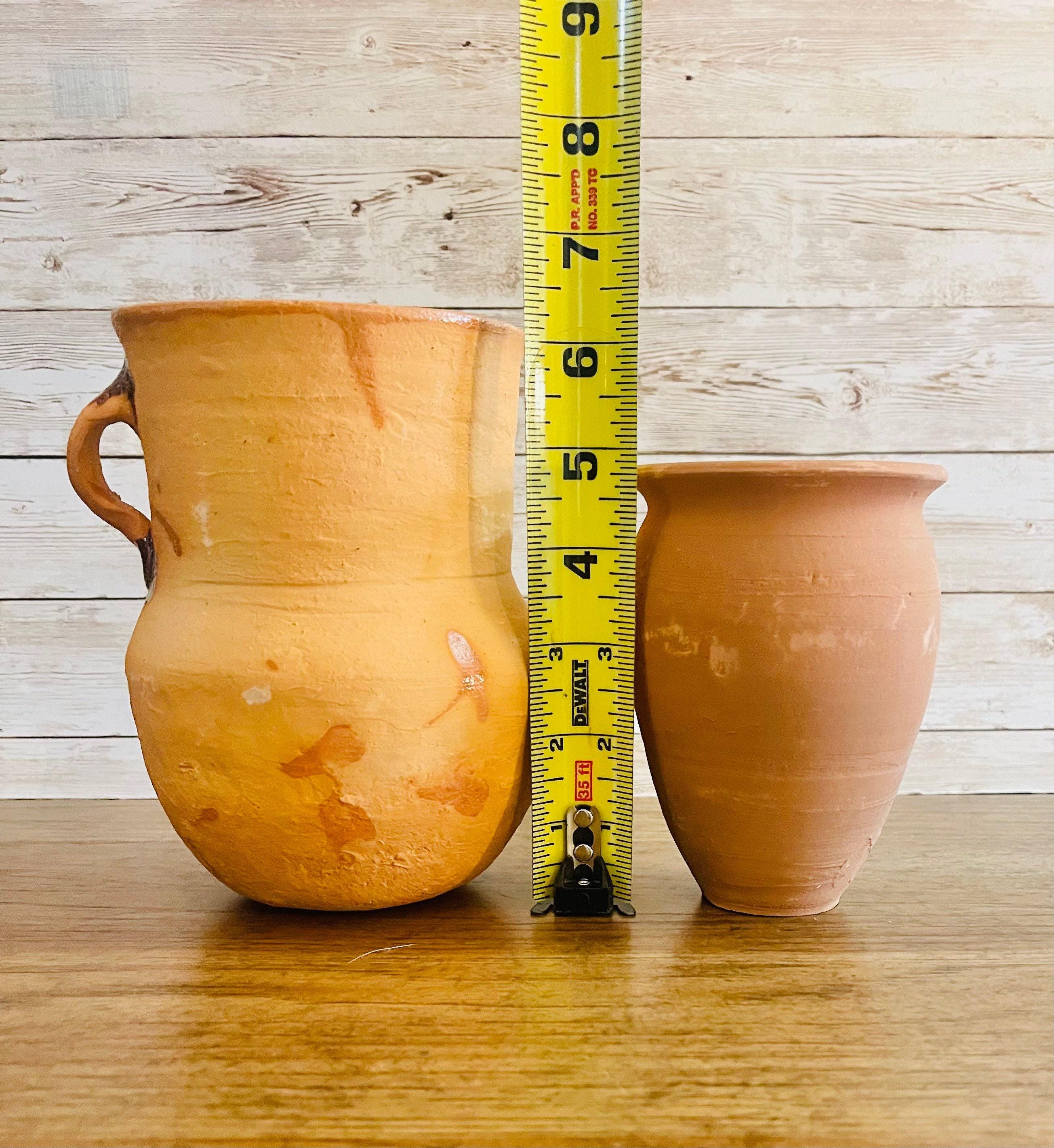 Cantaritos de Barro Clay Cups 5 and 6 Inches Tall