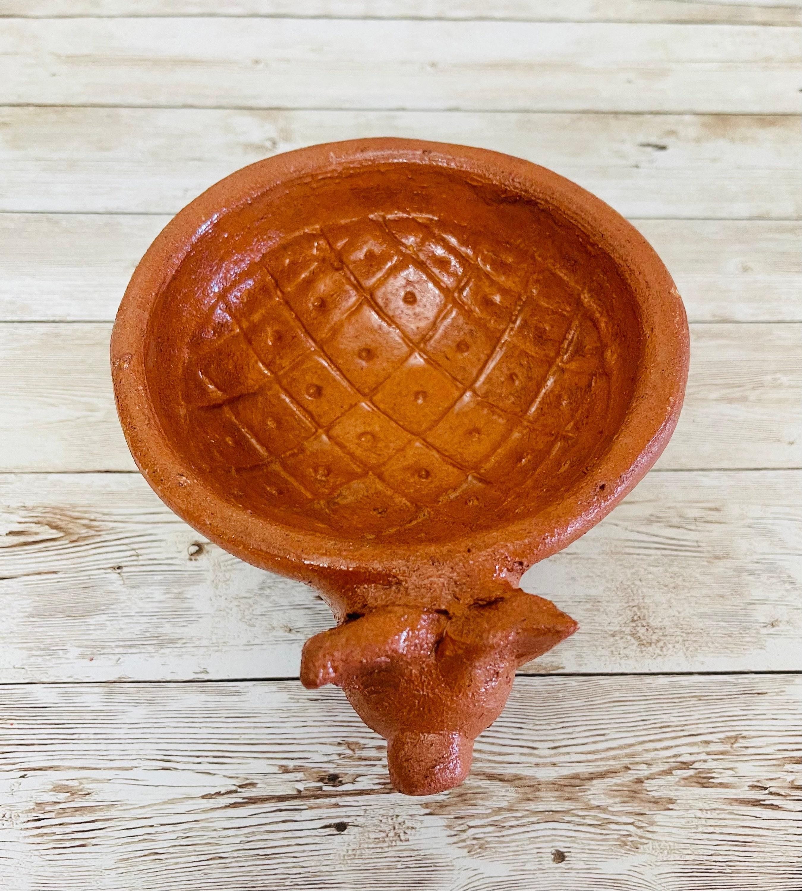 2x Authentic Mexican Pig Molcajetes 2  Molcajete Mexicanos de Barro en Forna de Marranito