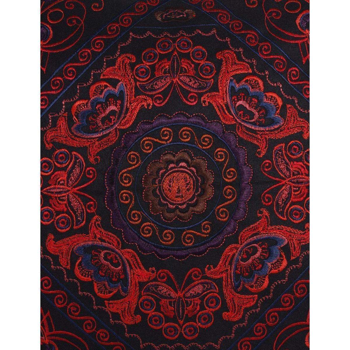 Diamond Flower Embroidered Pillow Cover - Thailand