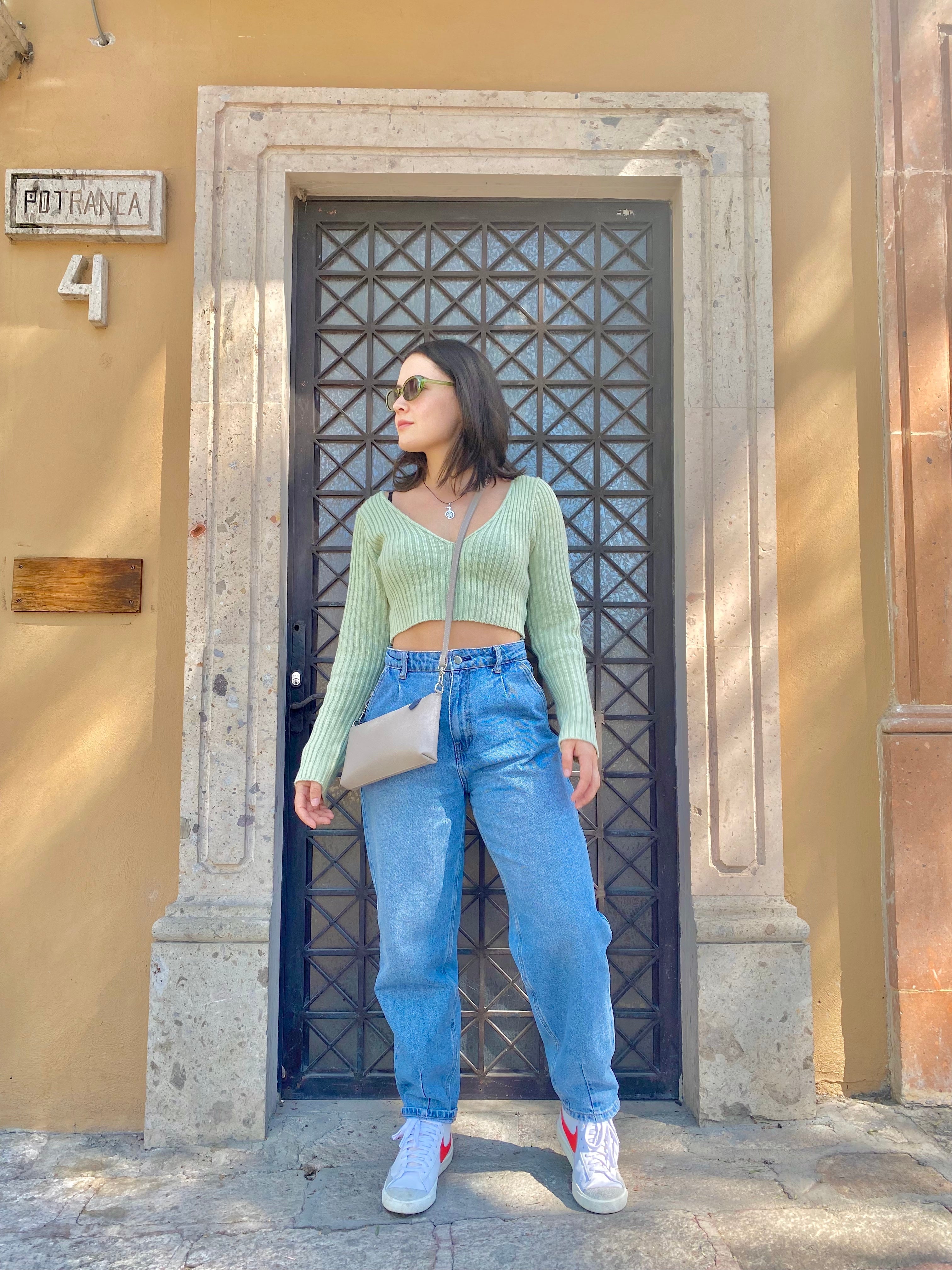 Bolso Elia de piel convertible – Clutch, bandolera y cruzado