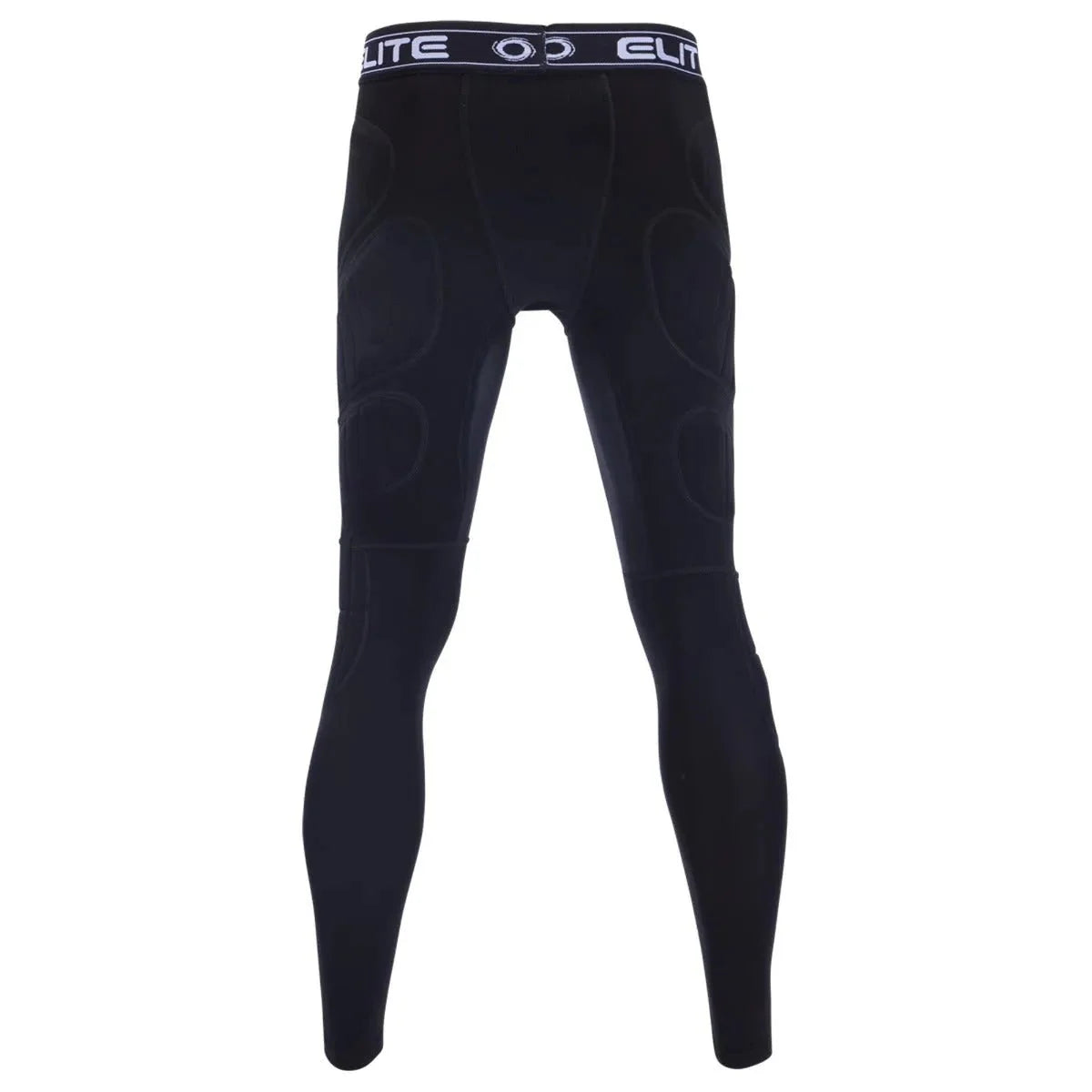 Elite Sport Youth Goalkeeper Padded Compression Leggings - Black