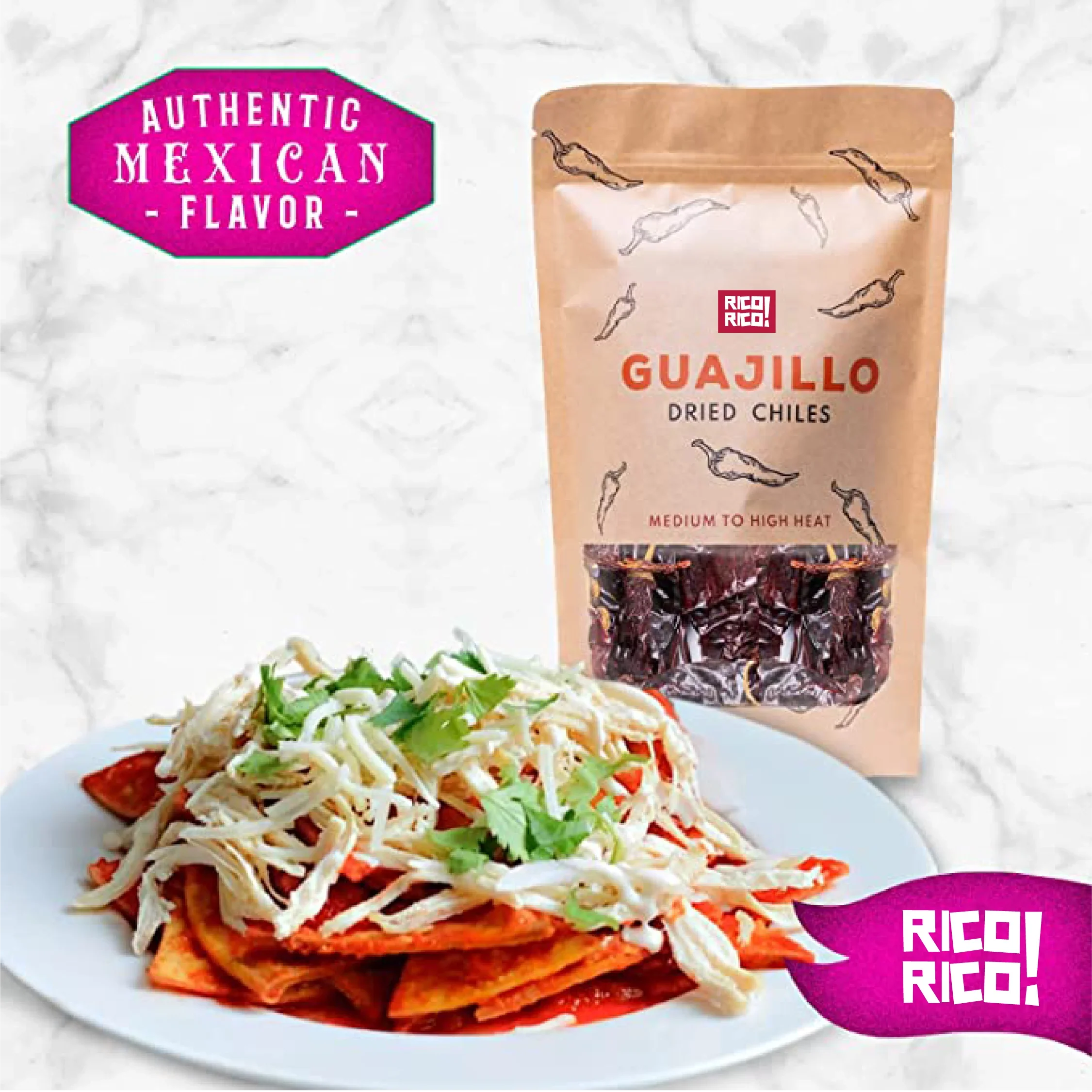 Paquete de 3 Chiles Secos Mexicanos – Chile Ancho, Guajillo y de Árbol