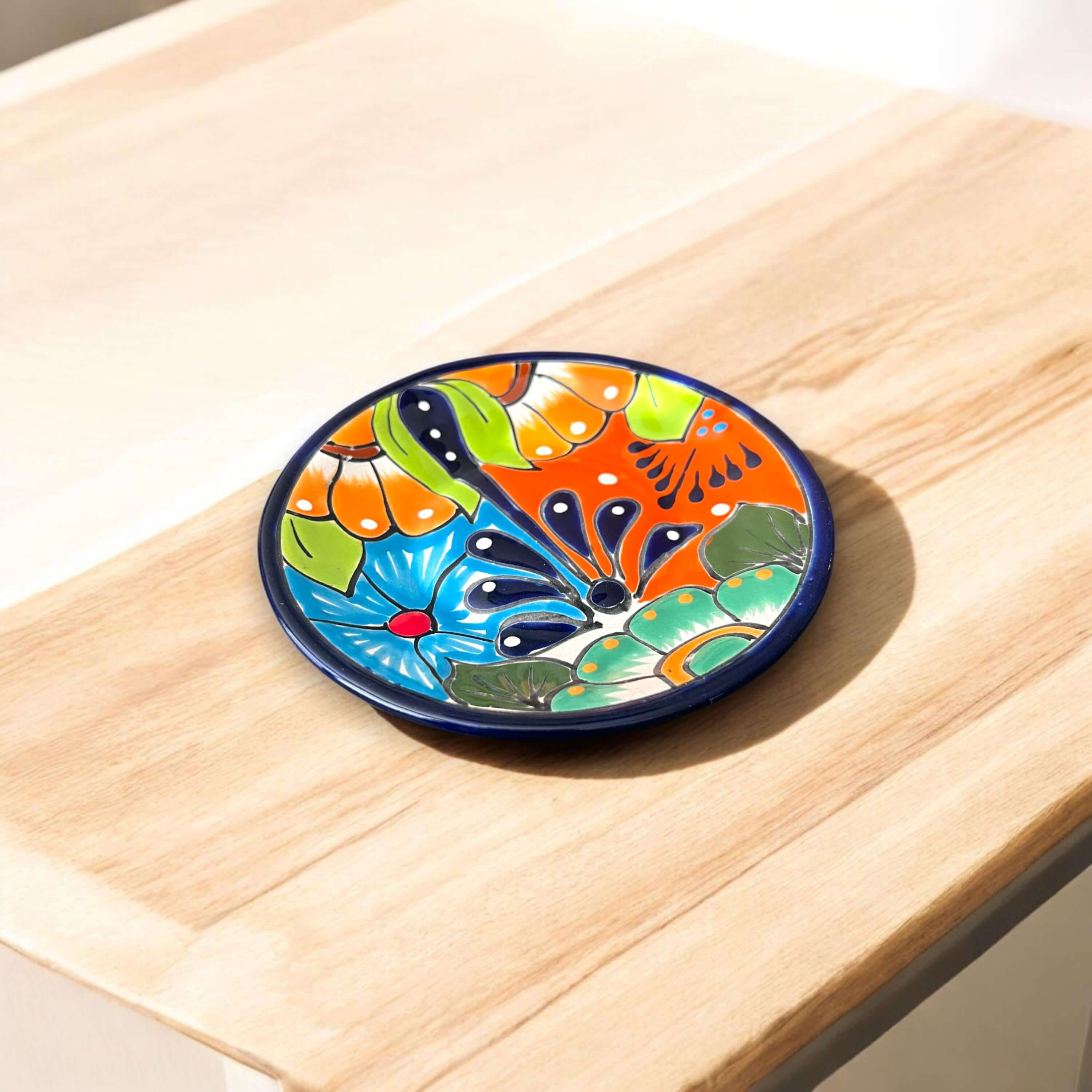 Plato de Talavera de 6" | Vajilla Mexicana Colorida