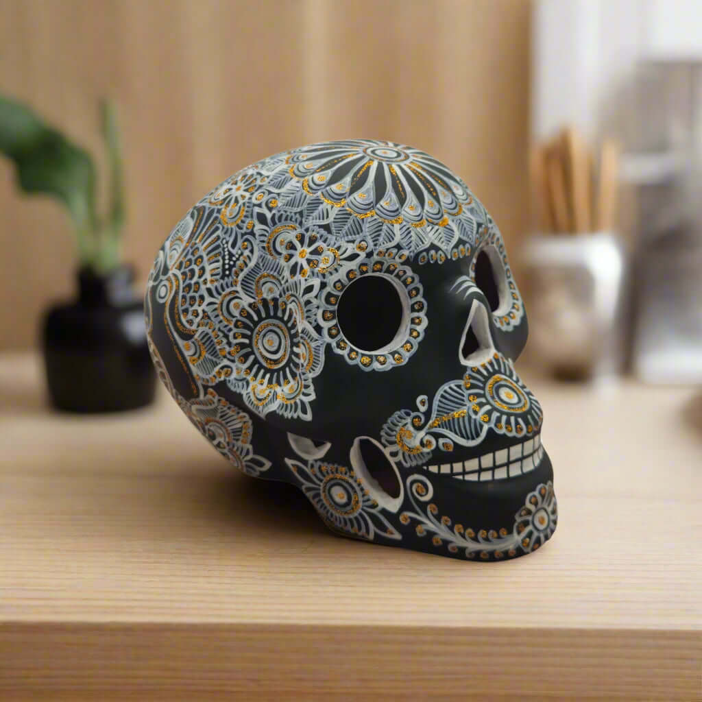 Calavera Talavera | Decoración de Cerámica Pintada a Mano