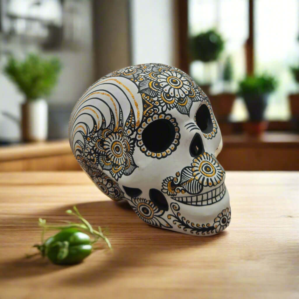 Calavera Talavera | Decoración de Cerámica Pintada a Mano