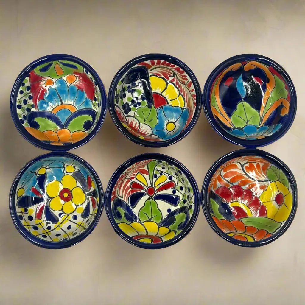 Talavera Salsa Bowl | Hand-Painted Mexican Ceramic Sauce Dish