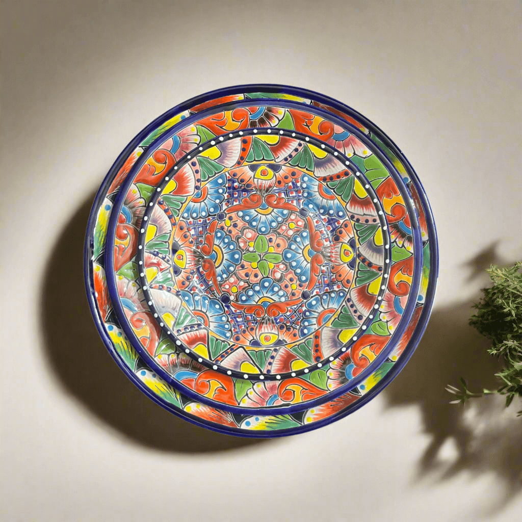 Vajilla de Talavera Colorida | Juego de 24 piezas para 8 personas