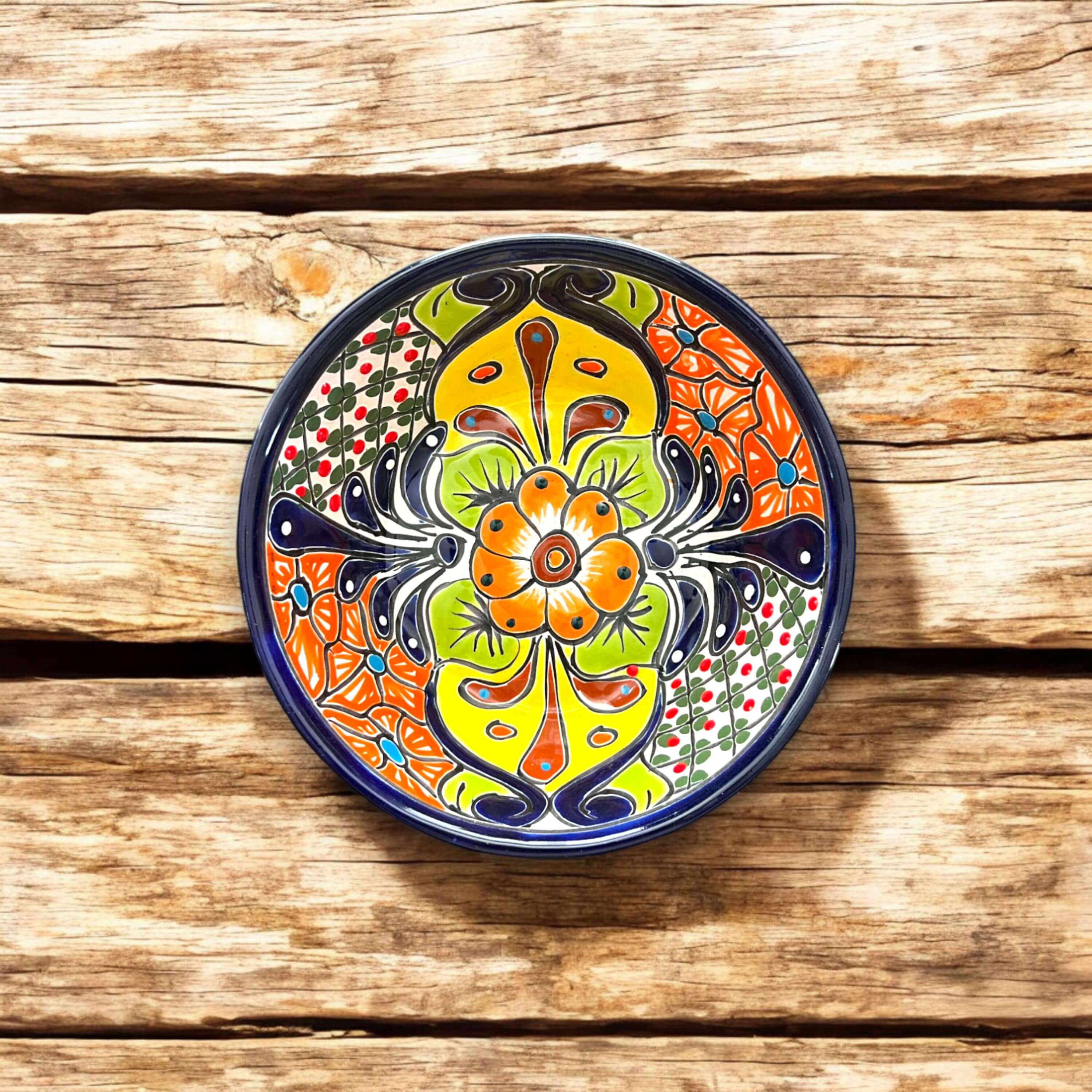 Tazón de sopa Talavera de 7.5" | Vajilla mexicana hecha a mano