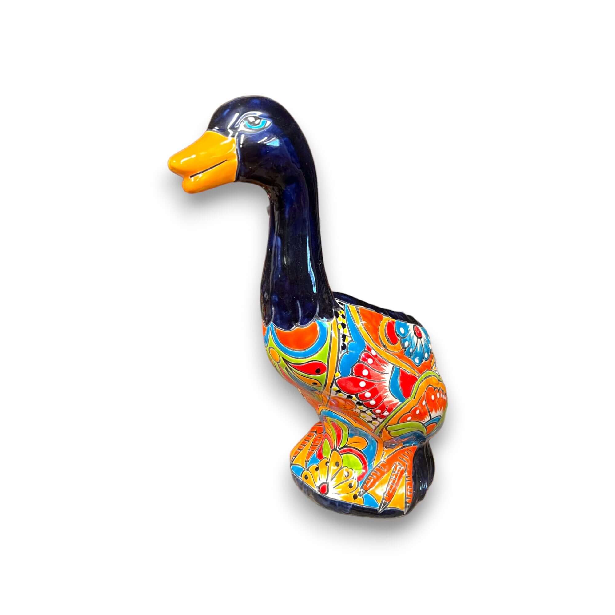 Matera de pato Talavera | Colorido arte de cerámica mexicana pintado a mano