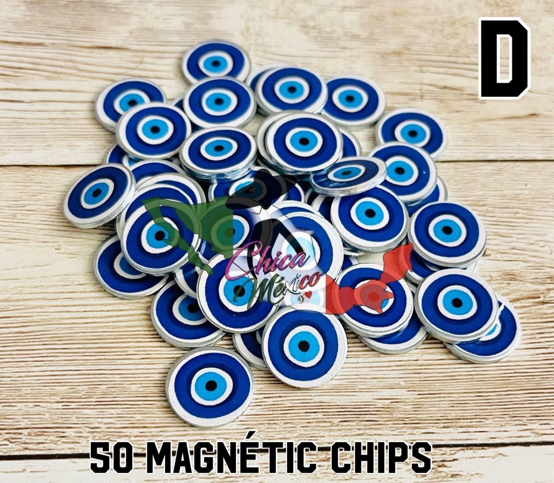 Fichero Corcholata de Loteria de Mal de Ojo con Pala Magnetica y 50 Fichas