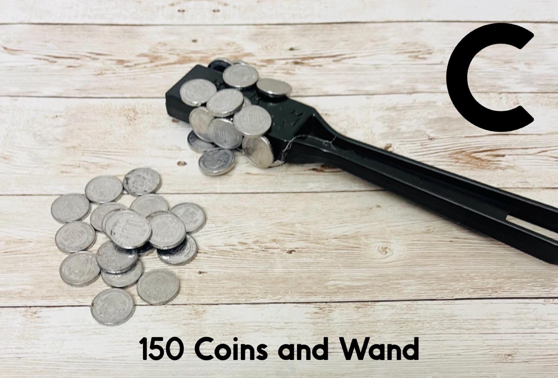 50 Monedas Mexicanas de Fichas Falsas de 50 Centavos para Jugar 50 Cent Magnetic Play Coins or Chips for Filling Bingo Cards