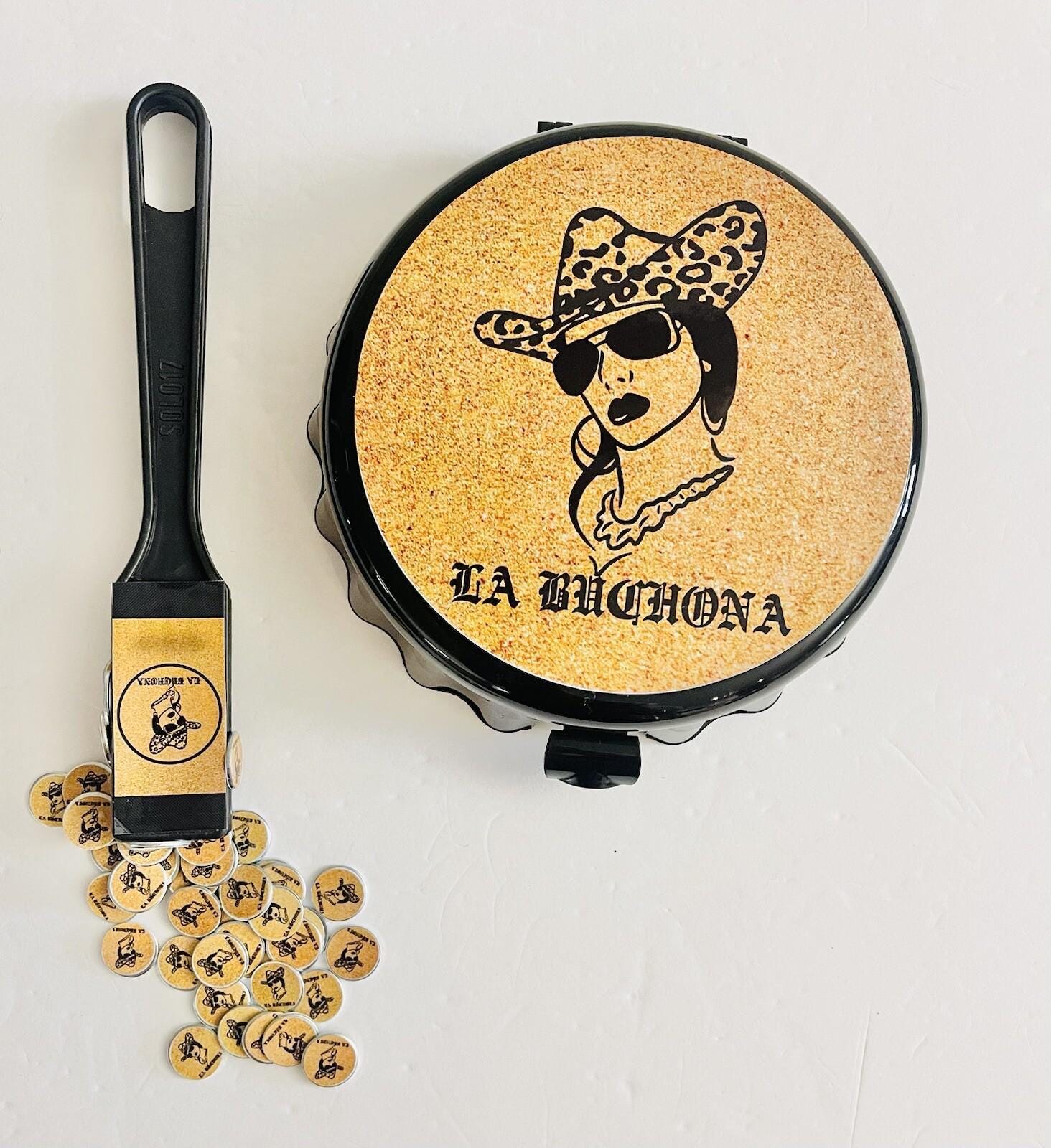 Fichero La Buchona Para Monedas/Fichas Con Pala Magnetica Y 50 Fichas