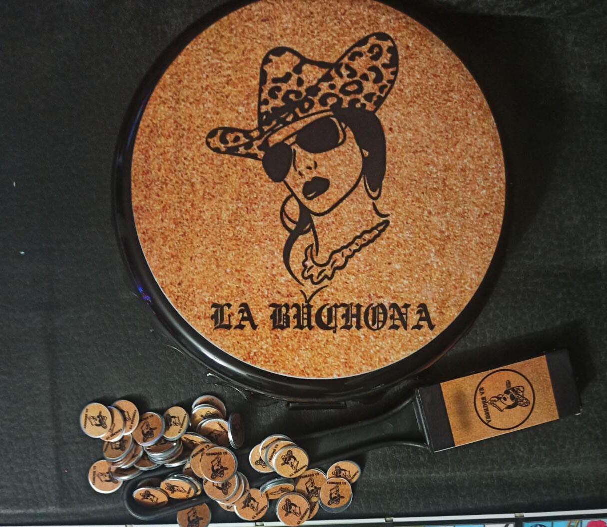 Fichero La Buchona Para Monedas/Fichas Con Pala Magnetica Y 50 Fichas