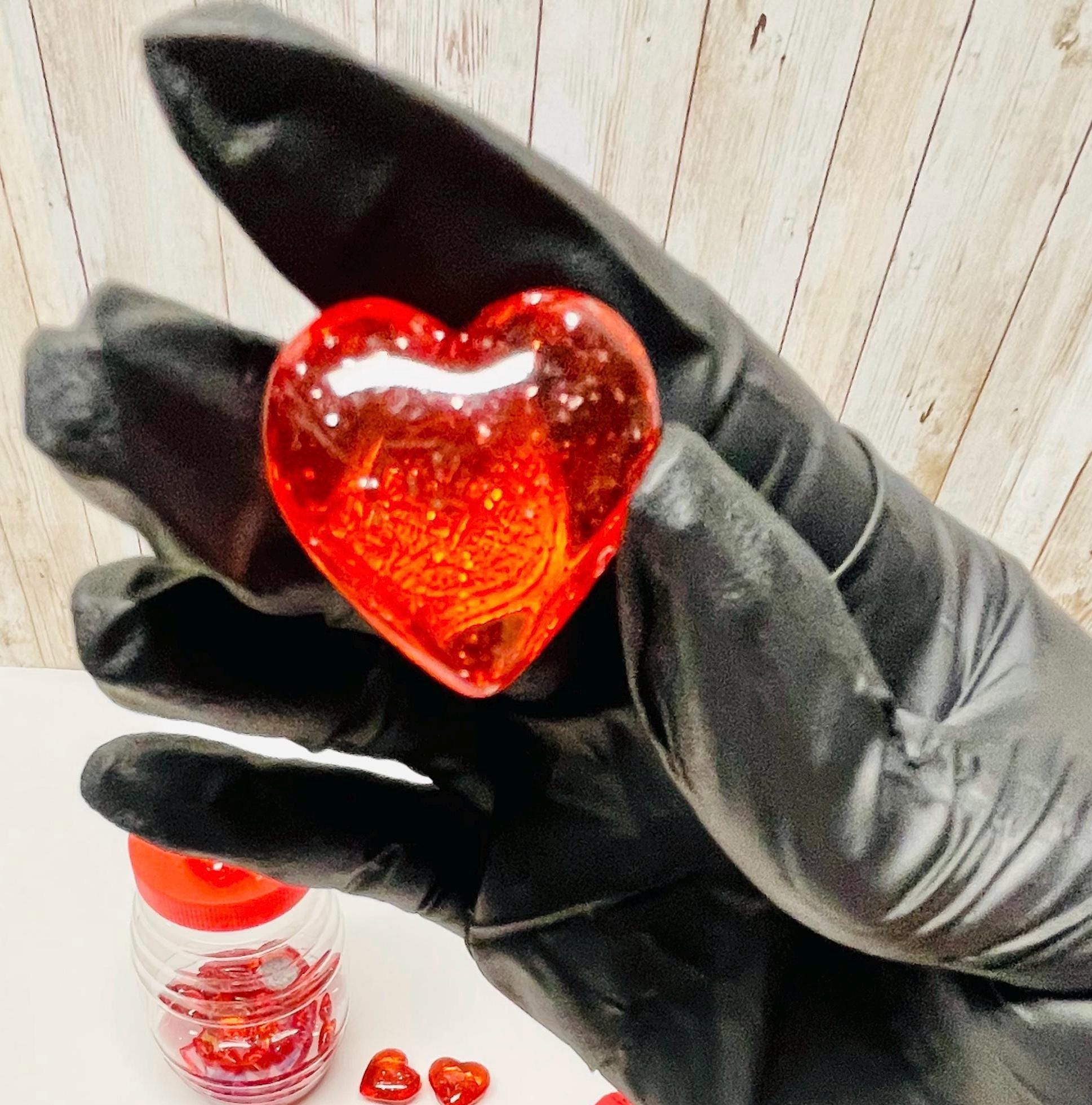 40 Fichas Magneticas de Corazonsitos con Pala Magnetica 40 Magnetic Heart Chips and Wand to Play Bingo