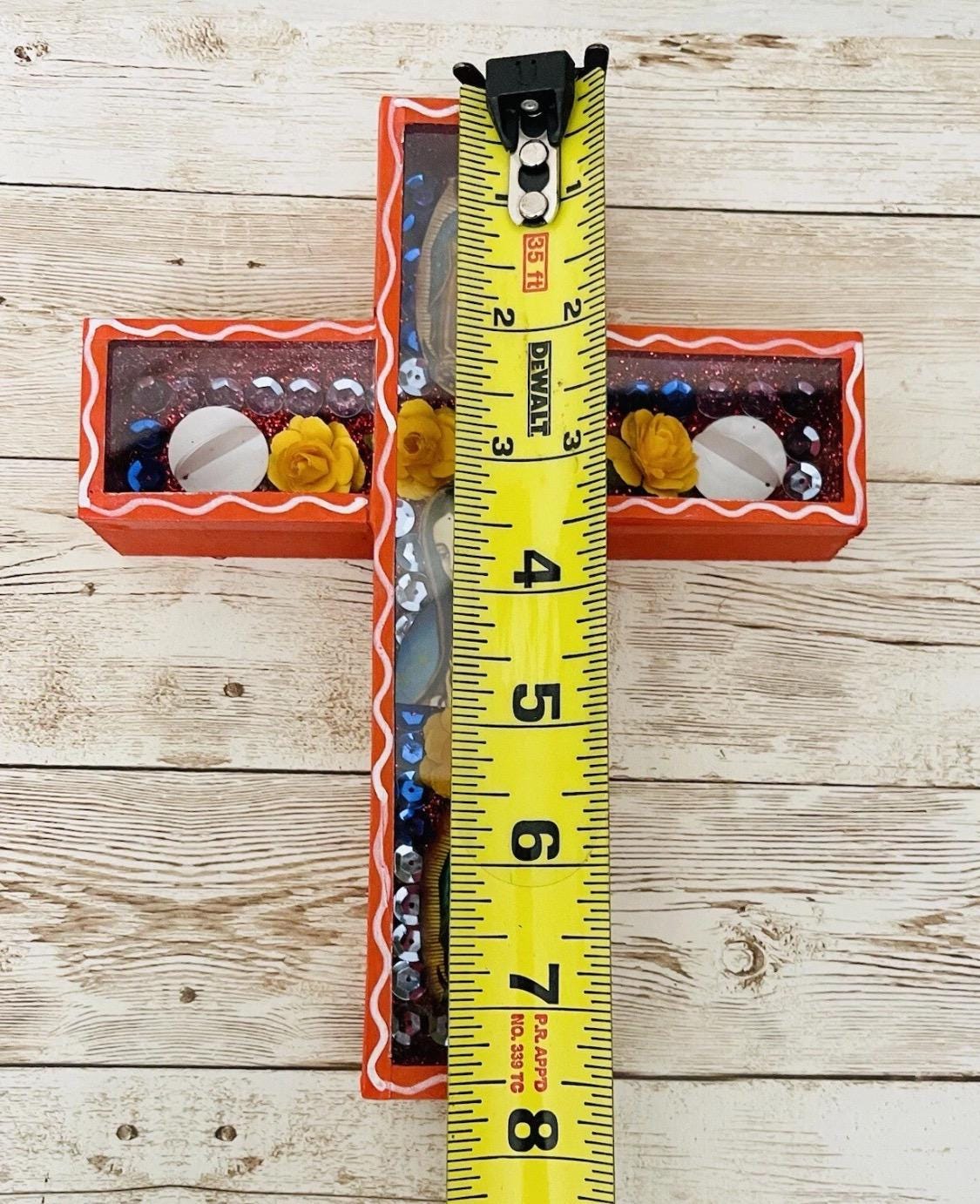 Day of the Dead Sugar Skulls Shadow Box Wall Art Nicho en Cruz de Catrinas Mexicano Decoracion Dia de Muertos