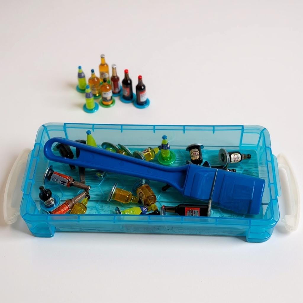 40 Fichas de Resina para Bingo y Pala Magnetica con Fichero de Plastico 40 Resin Chips with Magnetic Wand & Plastic Container