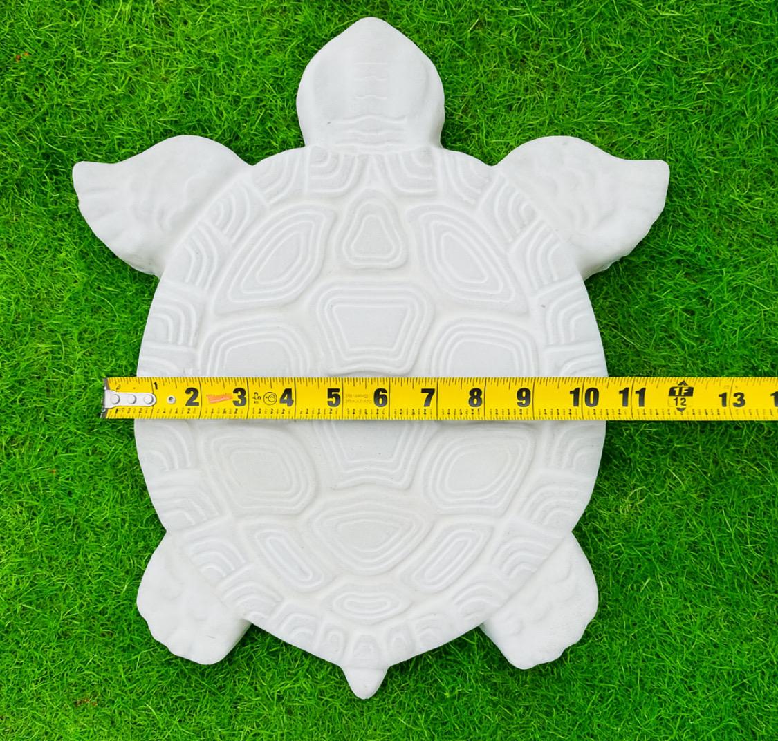 2x Bundle Garden Turtle Stepping Stones Garden Pathway Stepping Stone Outdoor Yard Decoration Cement Paver Lawn and Patio Ornament Bundle