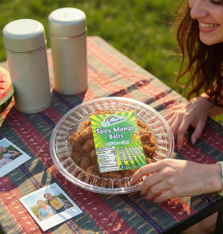 1 lb Mexican Spicy Mango Belts Cintitas de Mango con Chile Picosositas Mexicanos Saladitos