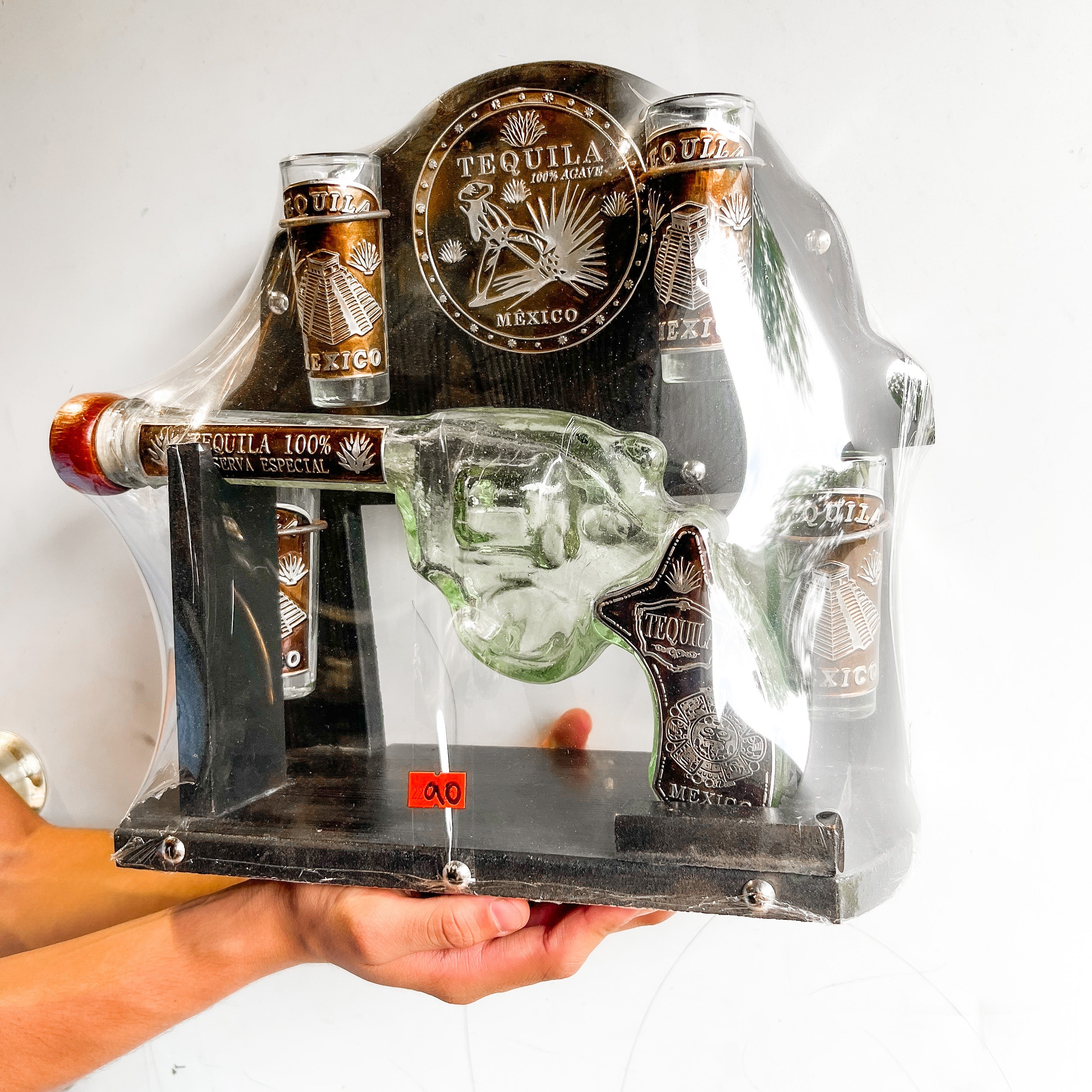 Tequilero Pistola de 4 chupitos