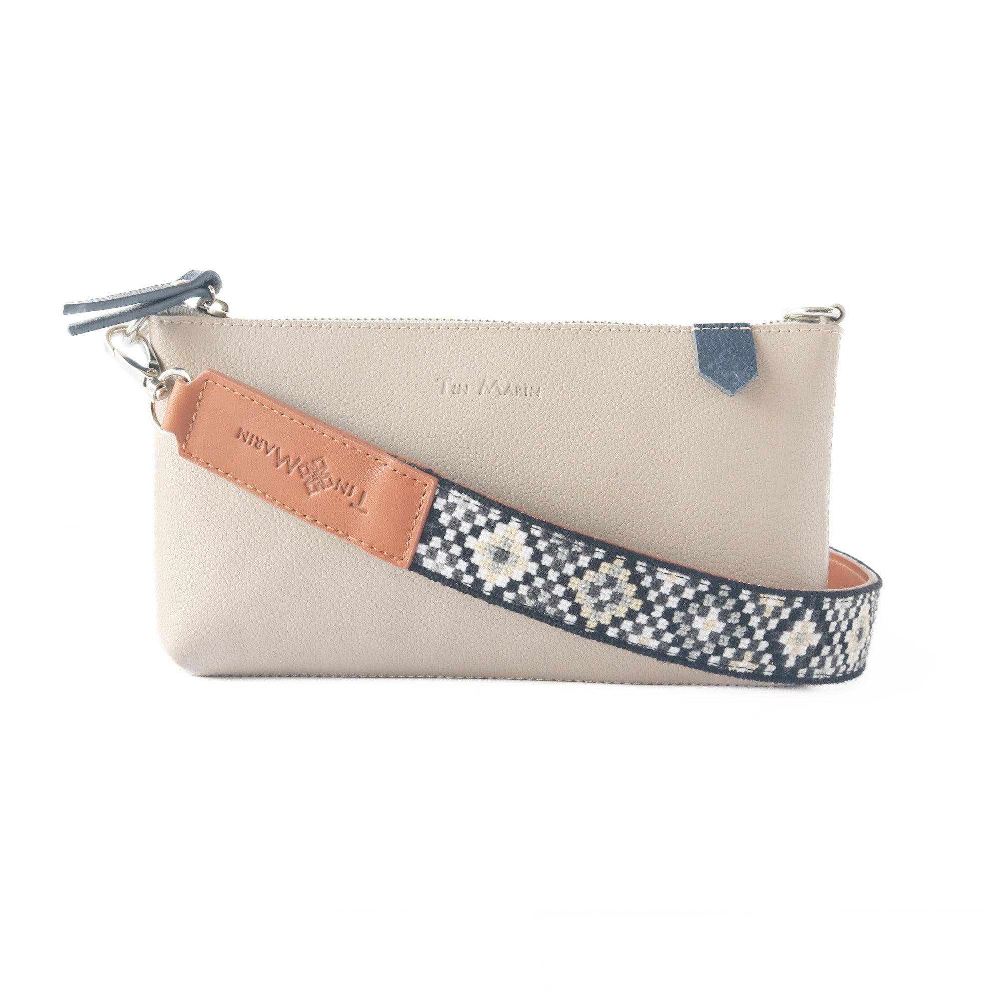 Bolso Elia de piel convertible – Clutch, bandolera y cruzado