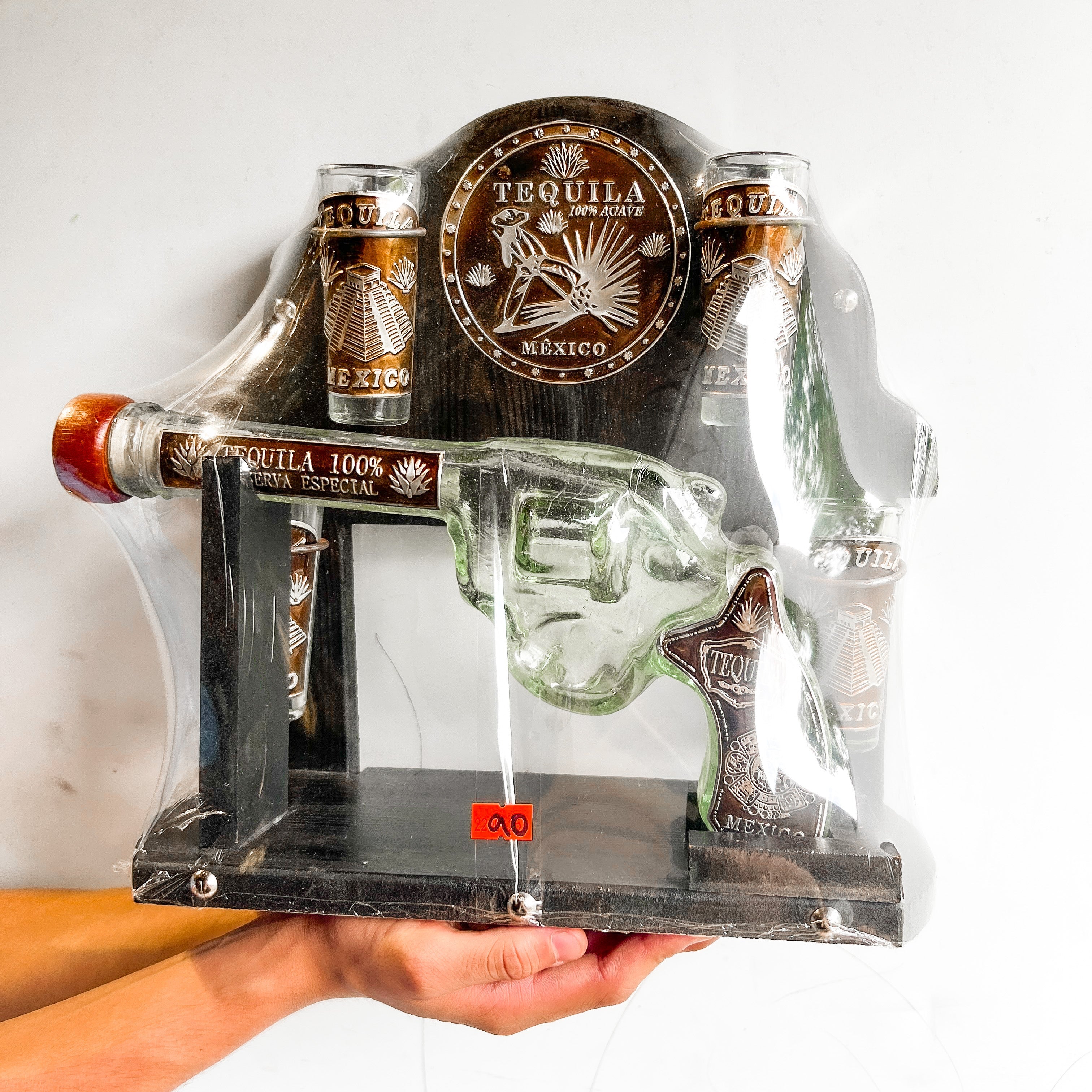 Tequilero Pistola de 4 chupitos