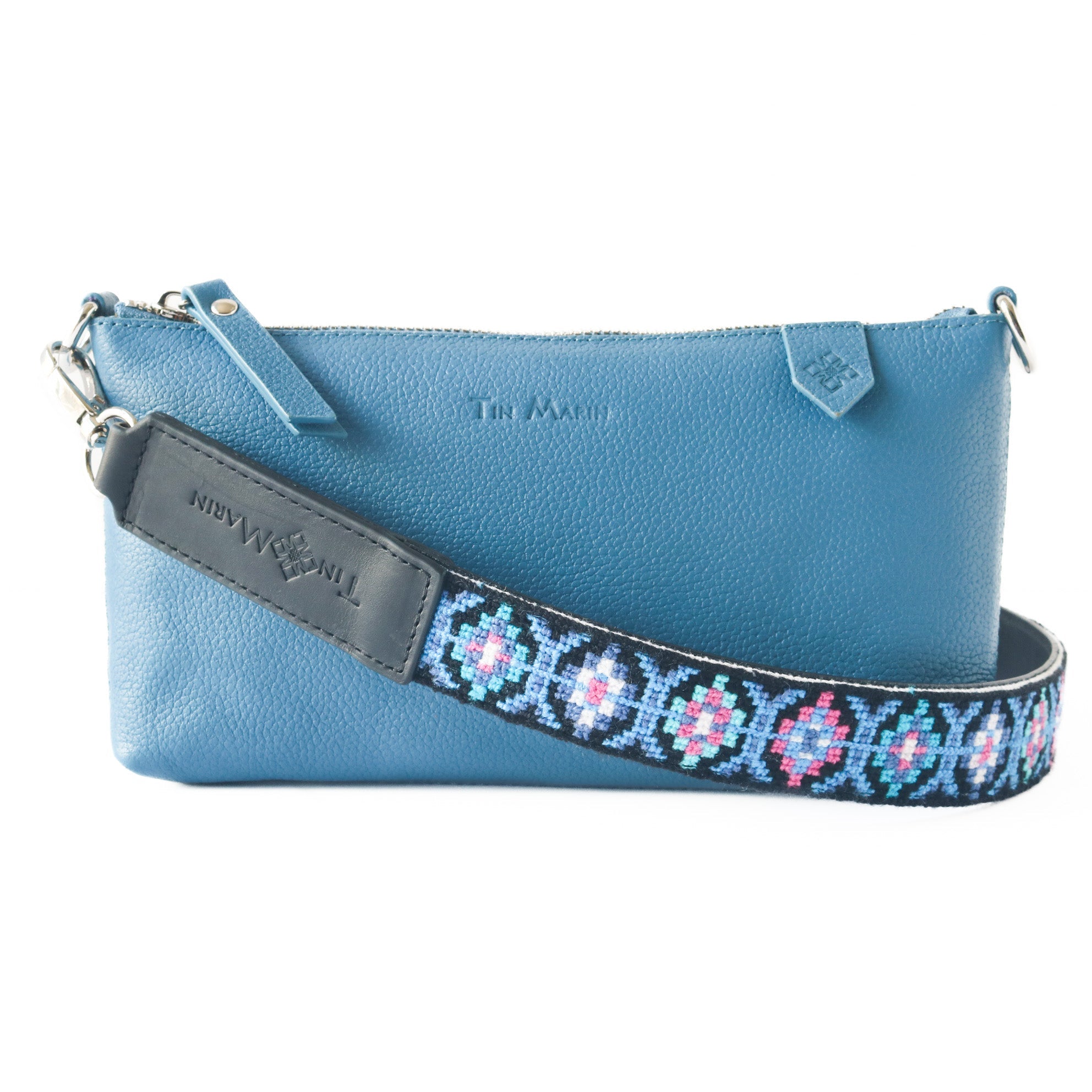 Bolso Elia de piel convertible – Clutch, bandolera y cruzado