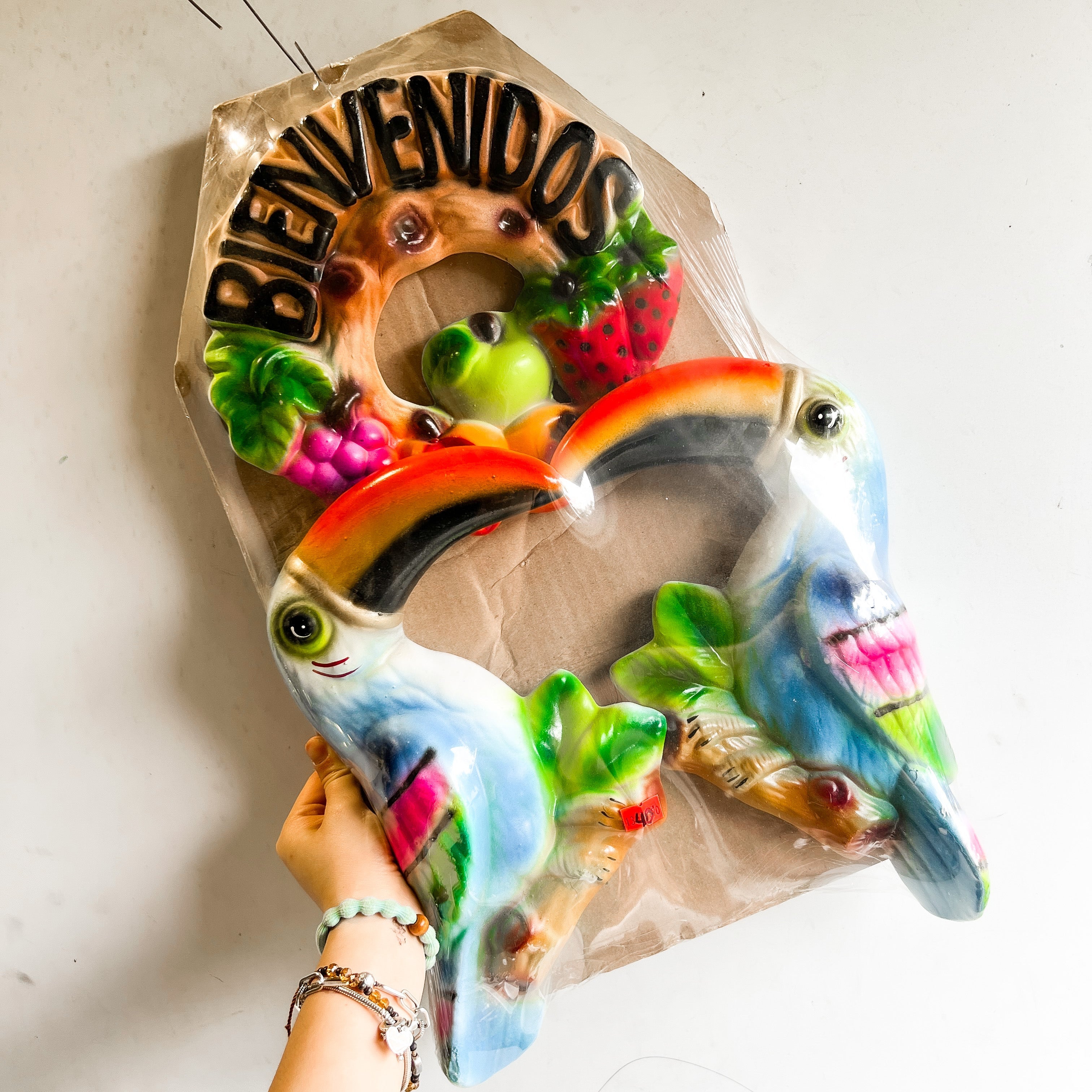 Decoración de pared "Bienvenido" Tucanes