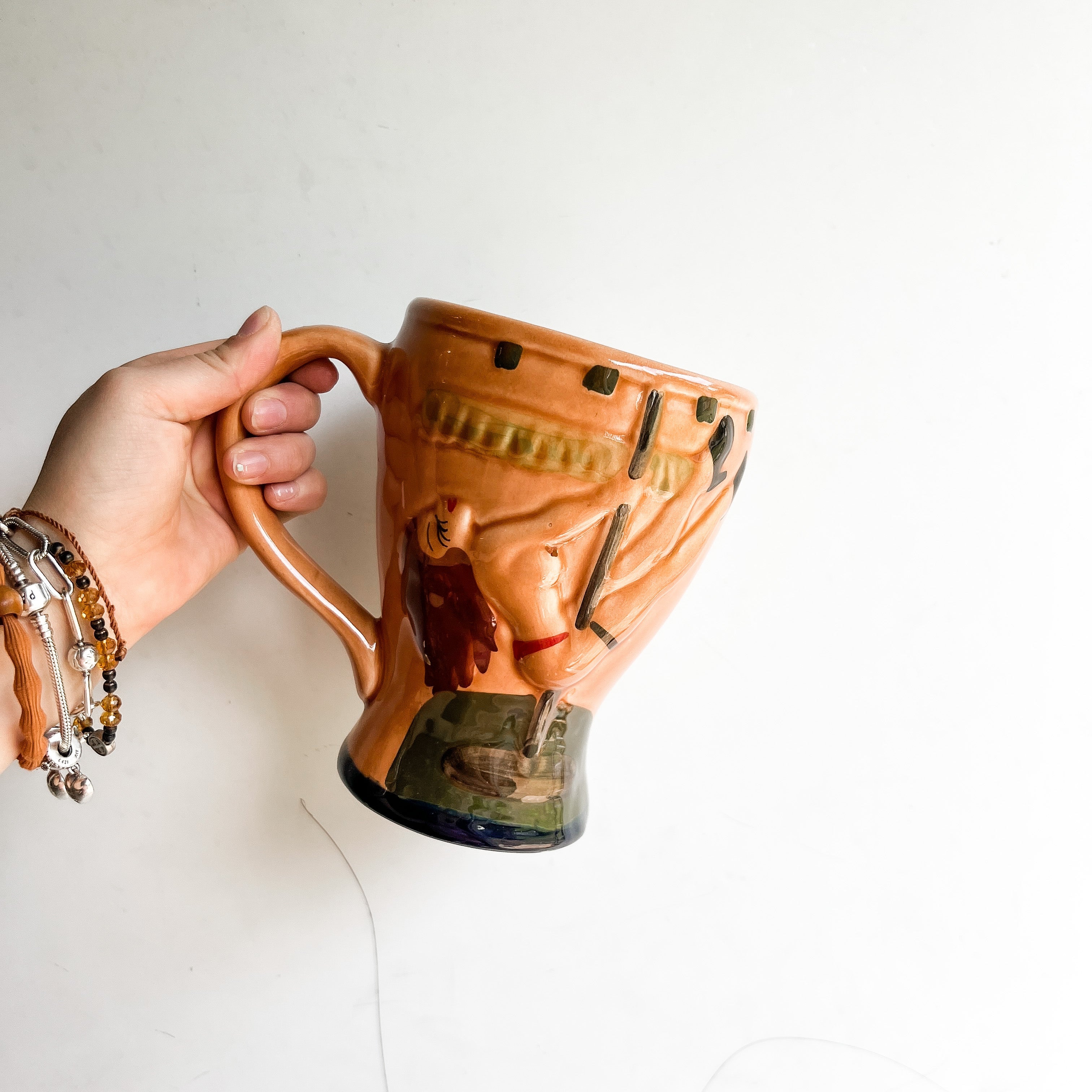 Taza grande de cerámica Stripper