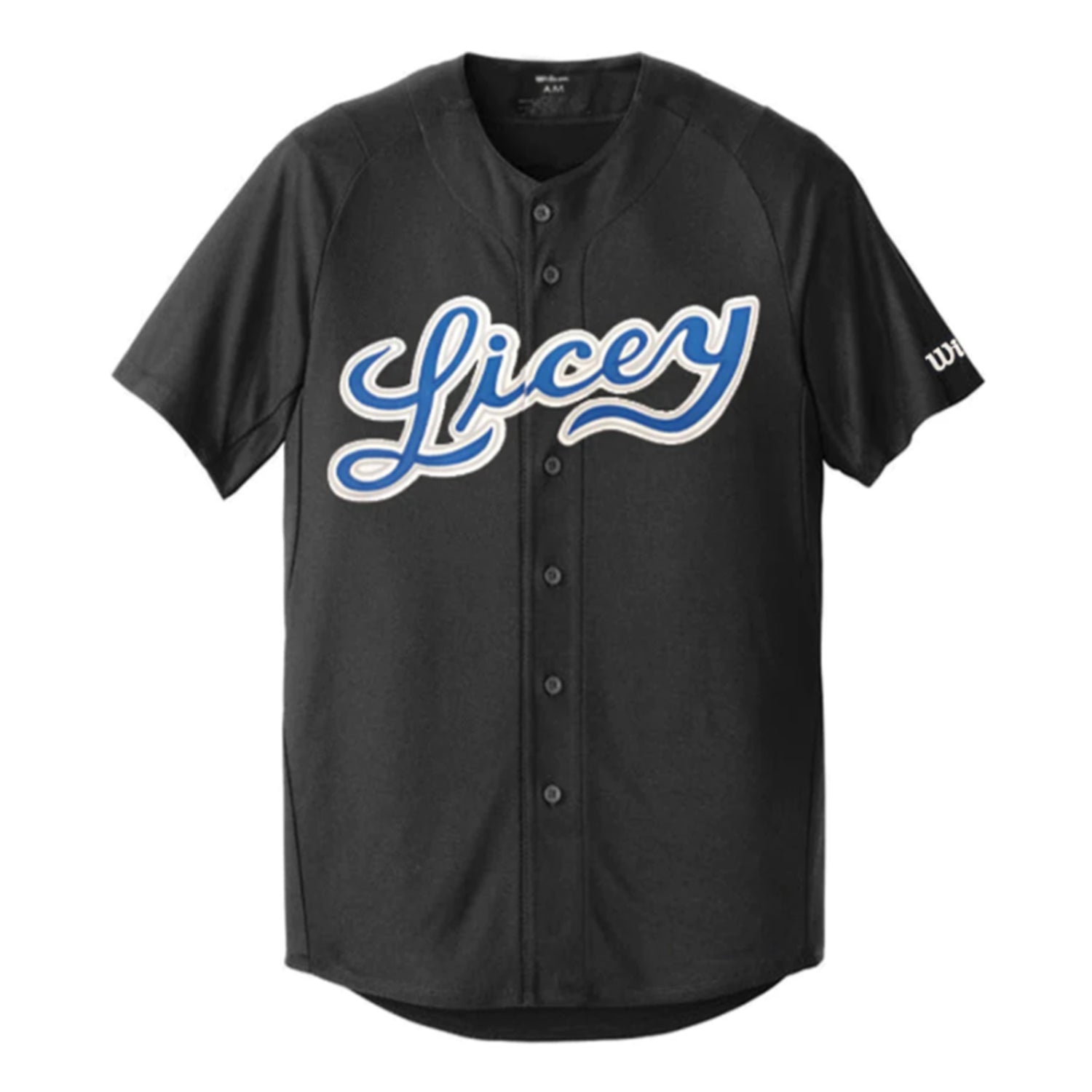 Camiseta auténtica Wilson Tigres del Licey 2024 - Negra