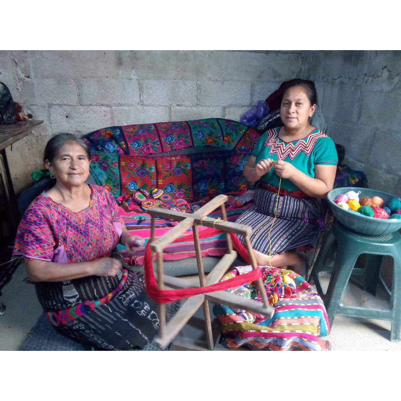 Moon Crochet Multicolor Handmade Coin Purse - Guatemala
