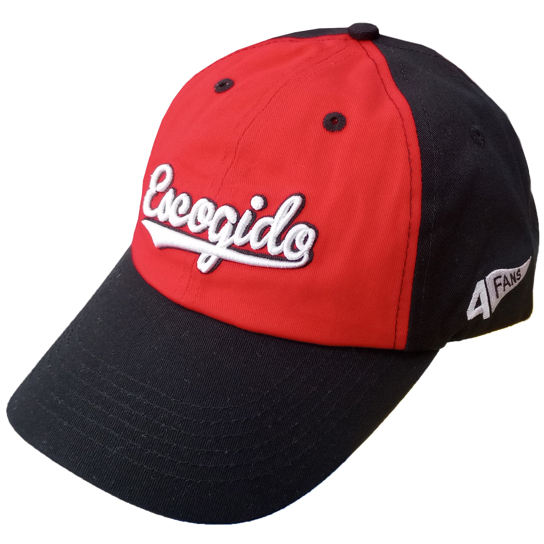 Gorra ajustable Escogido 4Fans 2024-2025 - Negro-Rojo