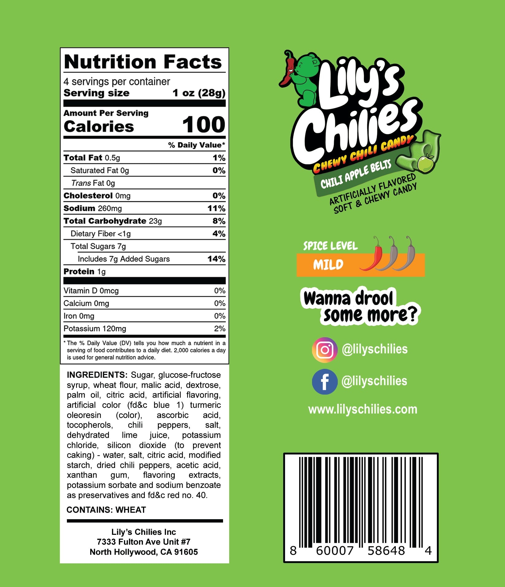 Chili Apple Belts - Two 4oz Bags