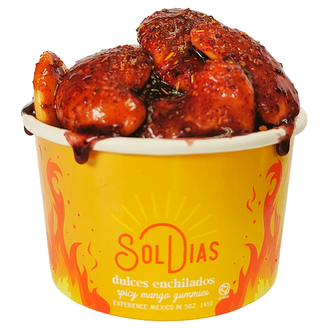 Dulces Enchilados - Gomitas picantes de mango de 142 g