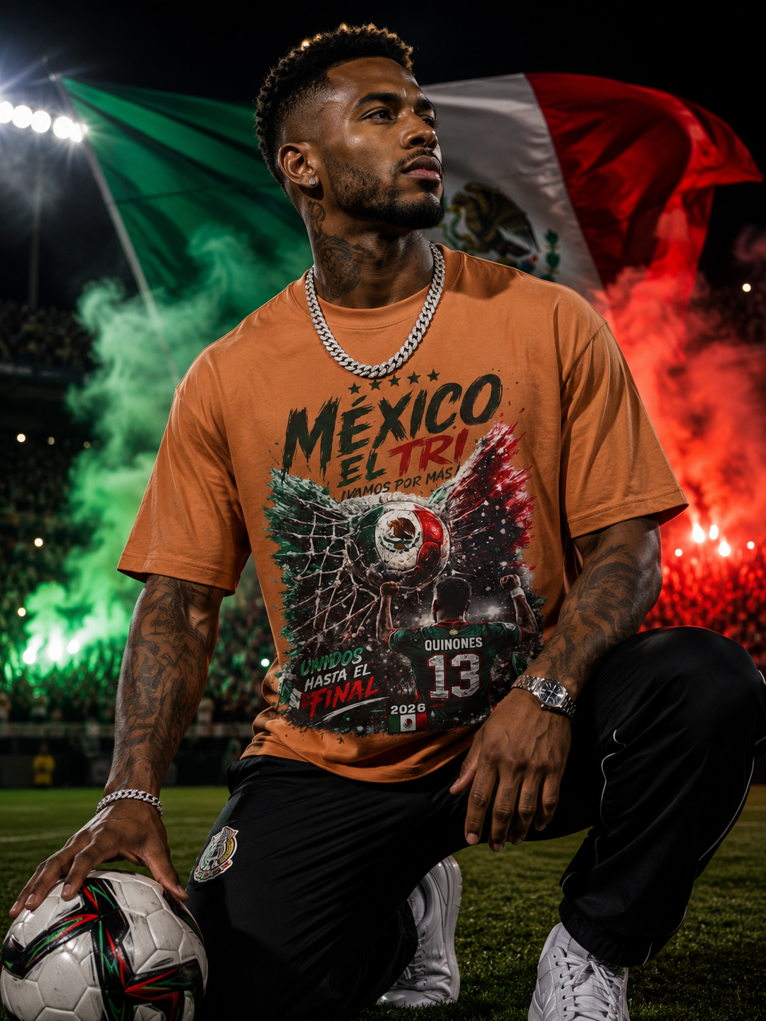 Viva Mexico El Tri Tricolor 2026 Soccer Fan T-shirt | World Knockout Rounds Viral Latino Tees | Heavyweight Cotton