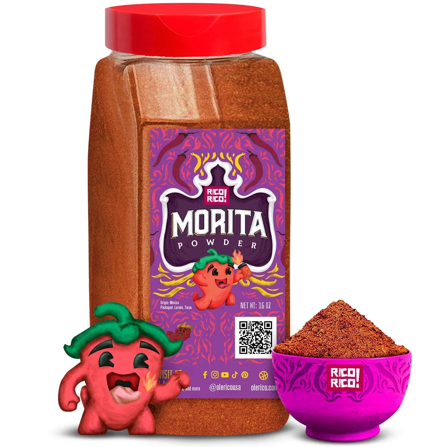 Salero de Chile Chipotle Morita en Polvo