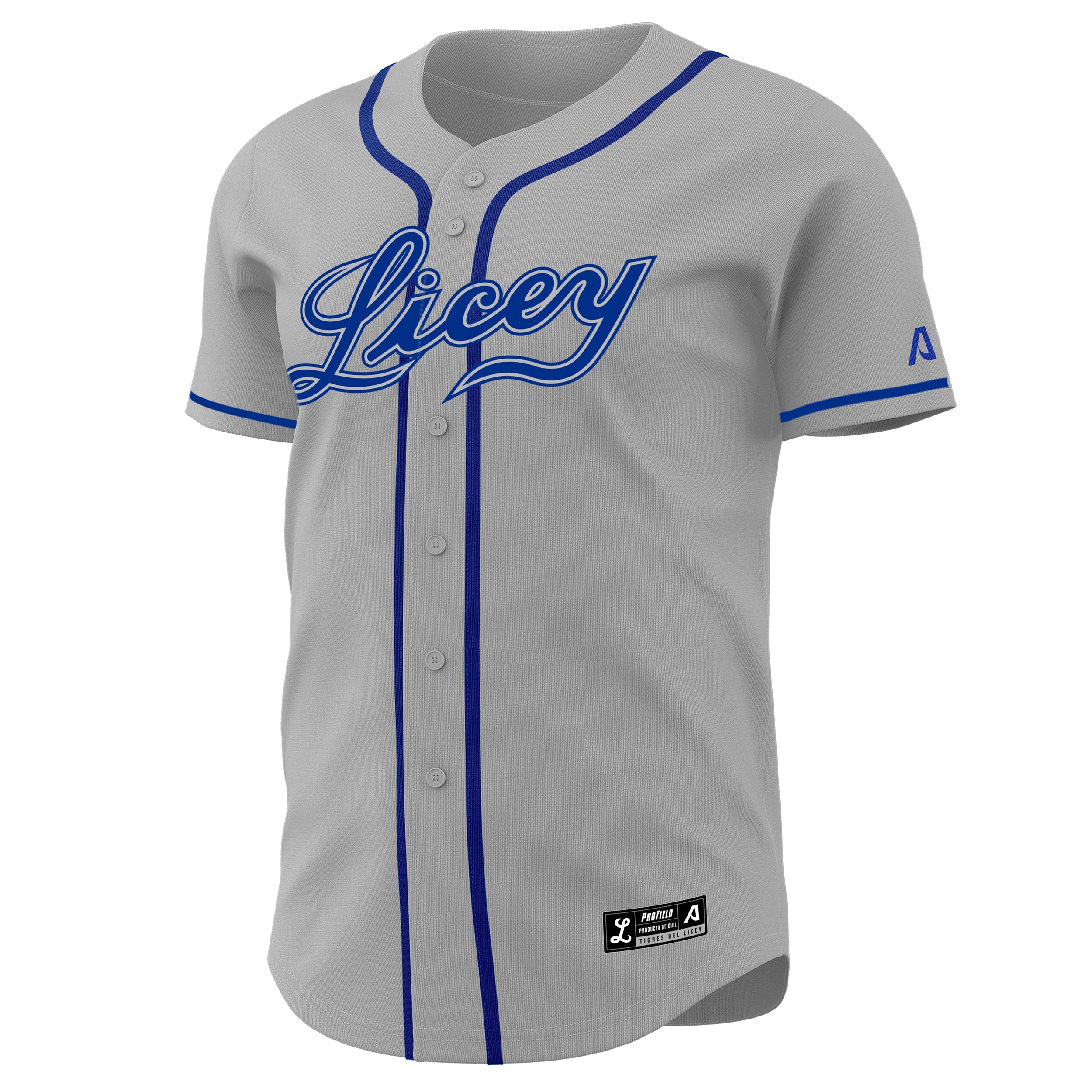 Camiseta Oficial Gris Clásico Arrieta 2025-2026 de Licey - Béisbol LIDOM para Aficionados - Hombre