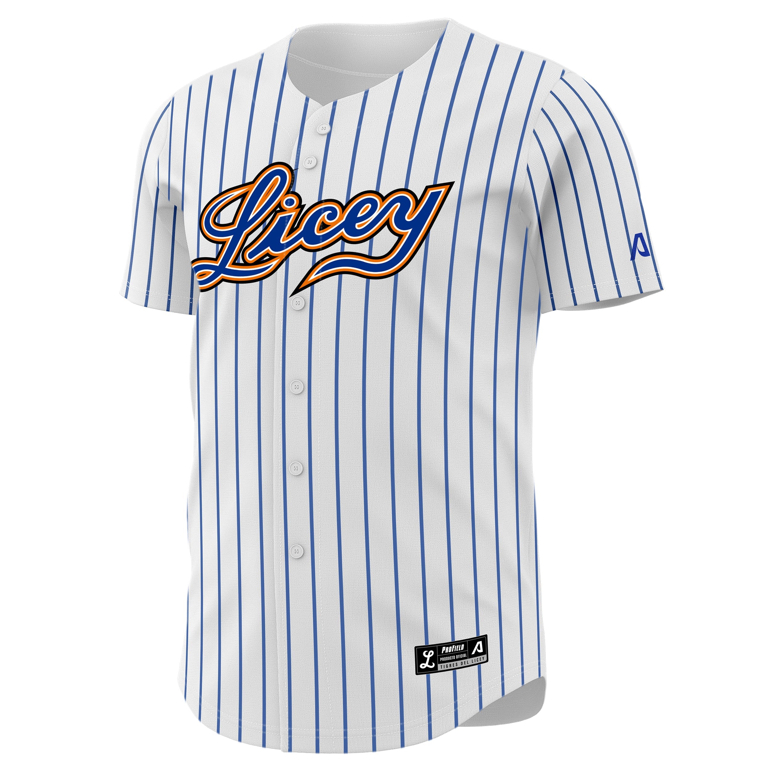 2025-2026 Camiseta Oficial de Rayas Azules de Licey Arrieta - Béisbol Clásico LIDOM para Hombres