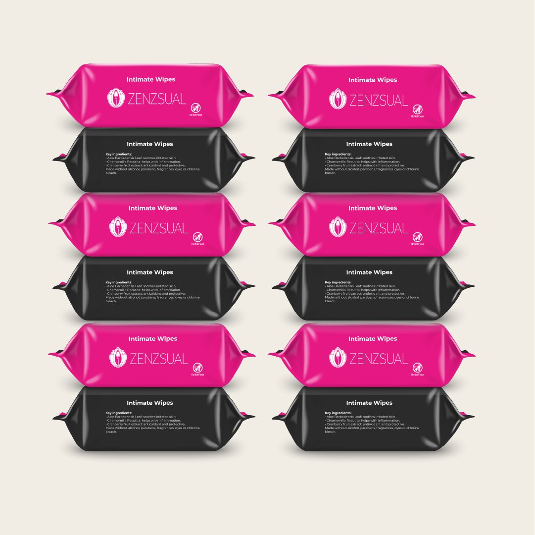 Pack 12 x Zenzsual Feminine Hygiene Wipes