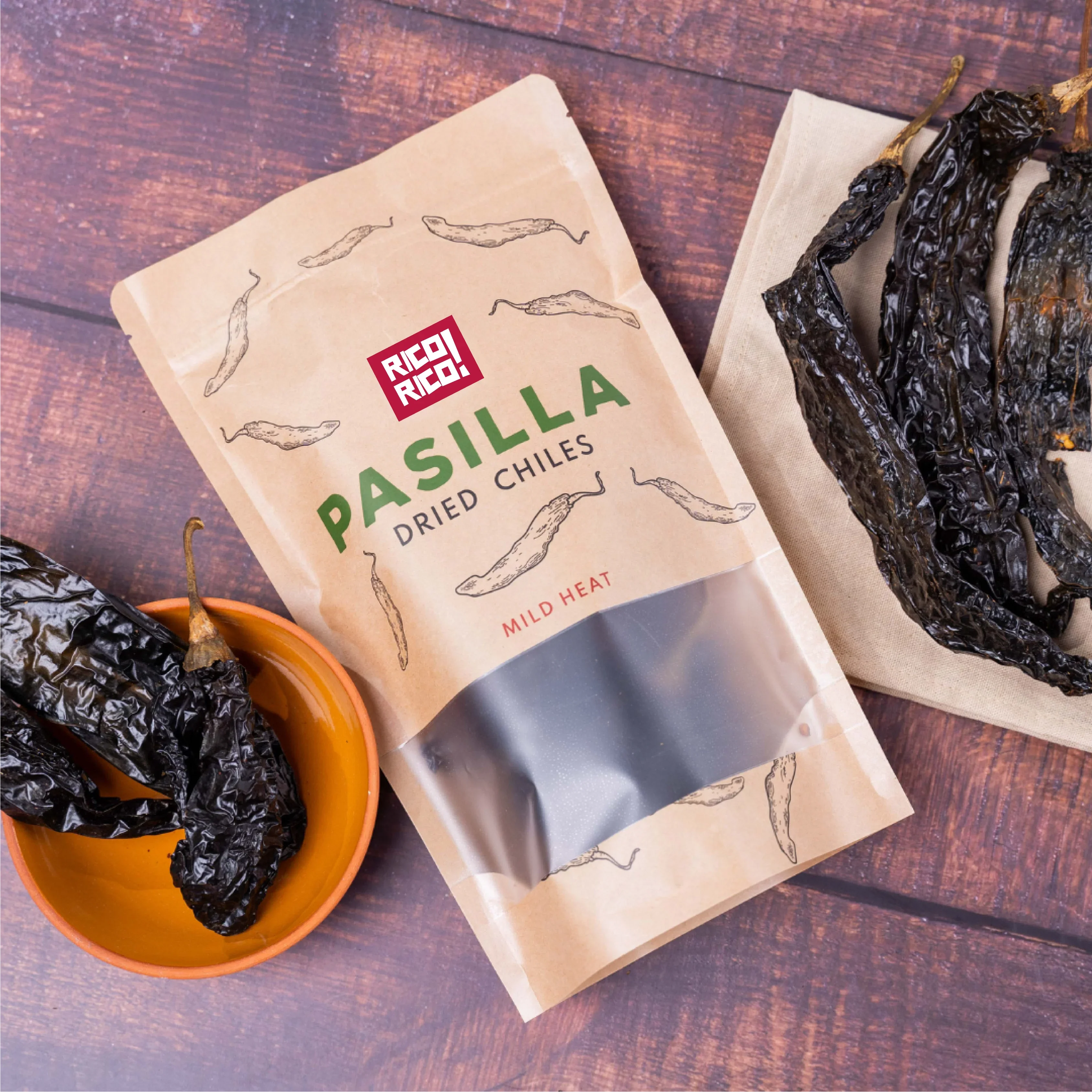 Chiles Pasilla Secos – Chile Negro Mexicano Suave y Rico de Oaxaca