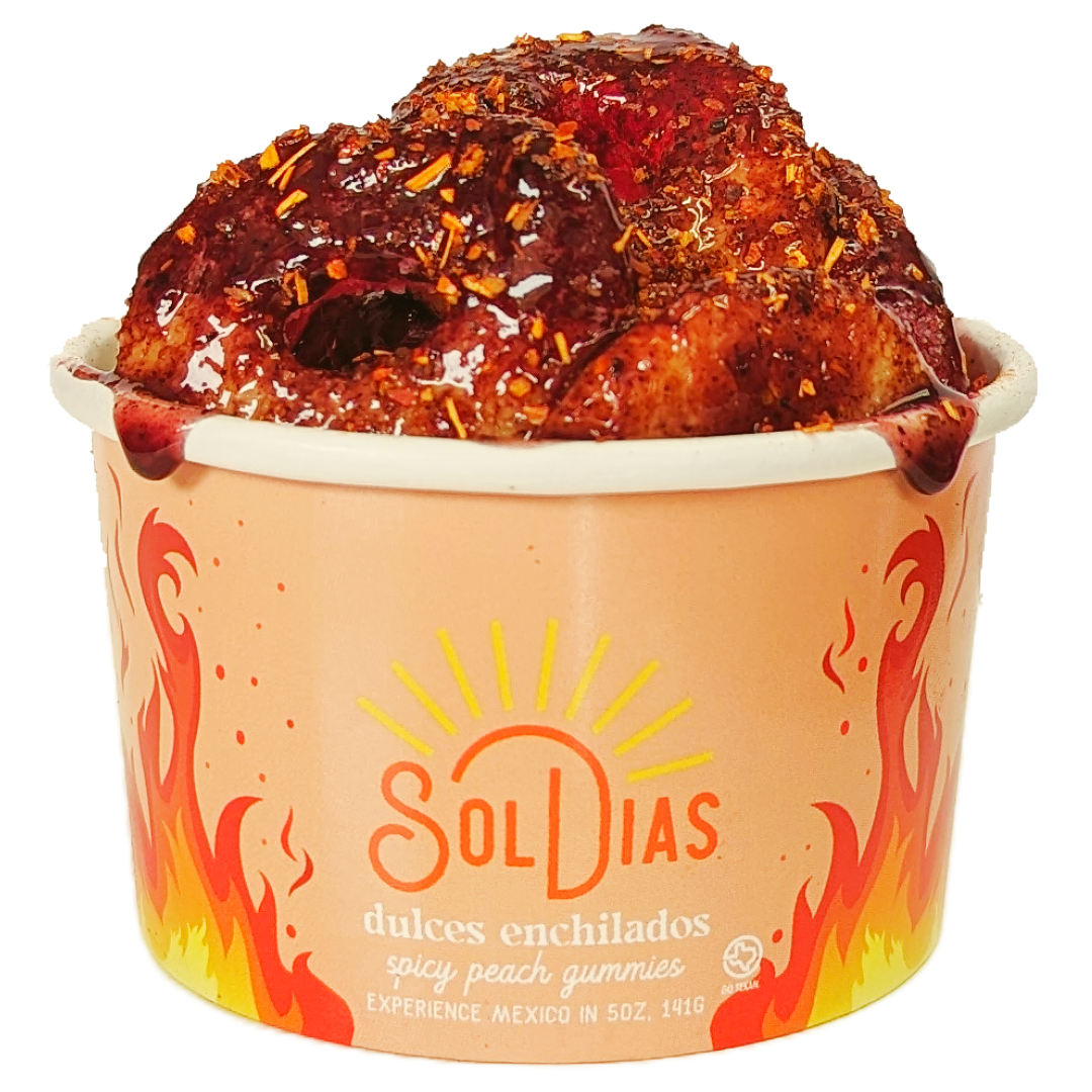 Dulces Enchilados - Rodajas de durazno picantes 5 oz