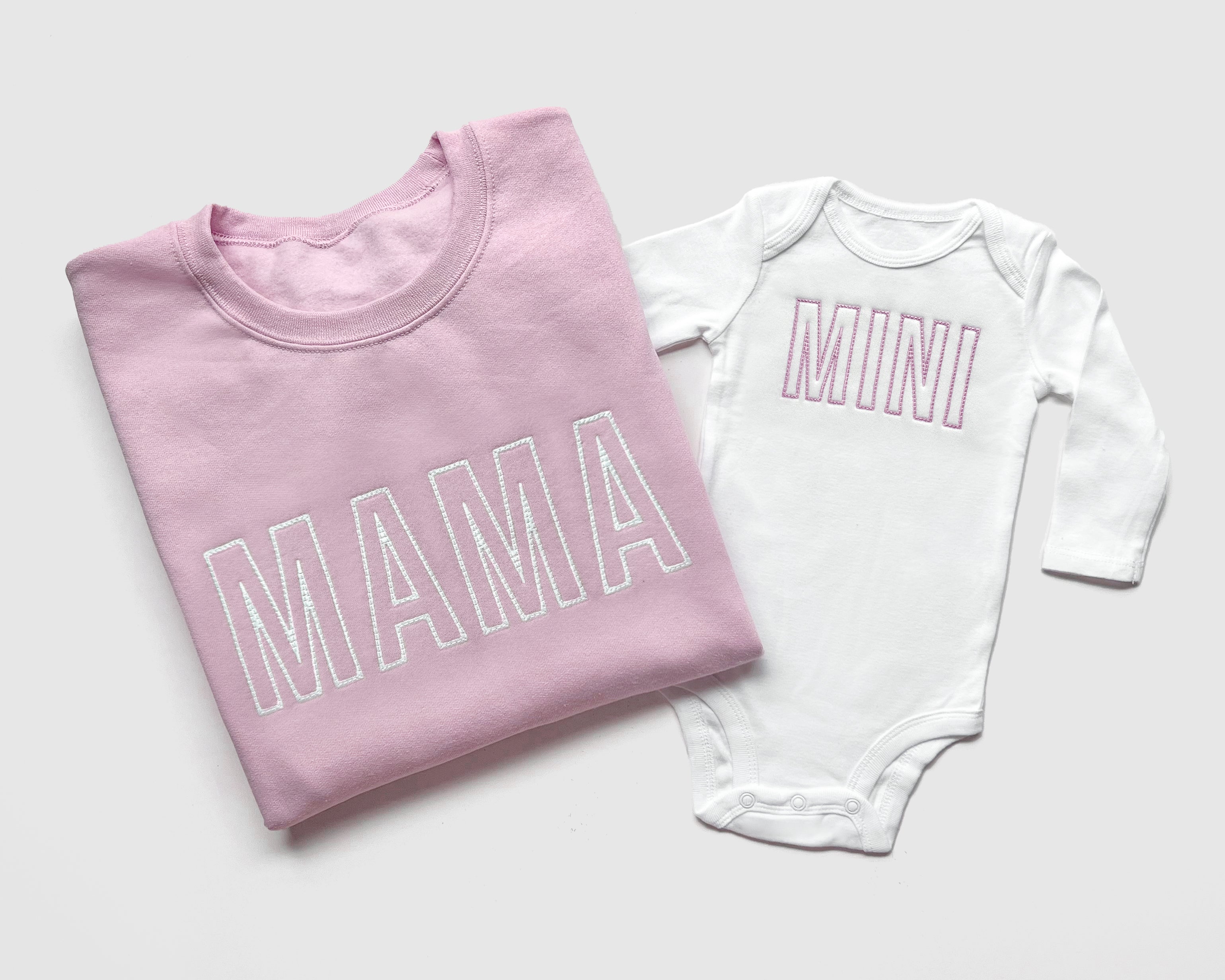 Mama & Mini Matching Sweatshirt Set | Mother Daughter Outfit