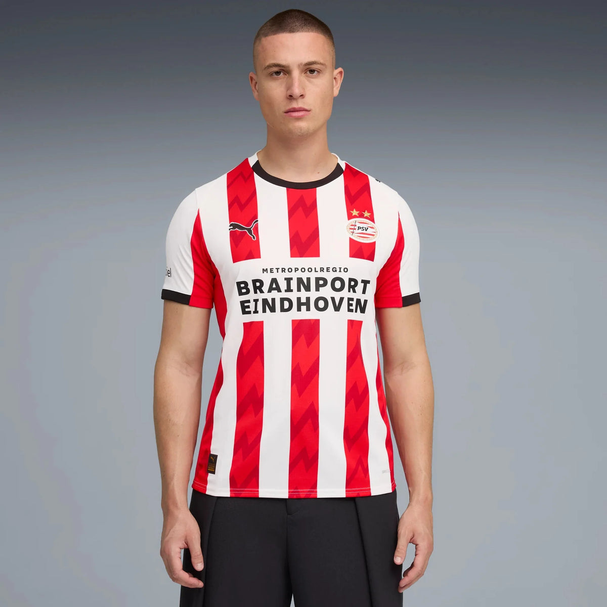 Puma 2025-26 PSV Men's Stadium Home Soccer Jersey