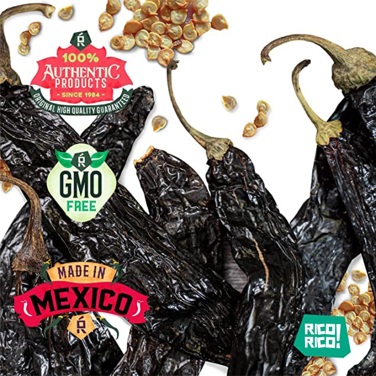 Chiles Secos Mexicanos Paquete de 3 – Ancho, Guajillo y Pasilla