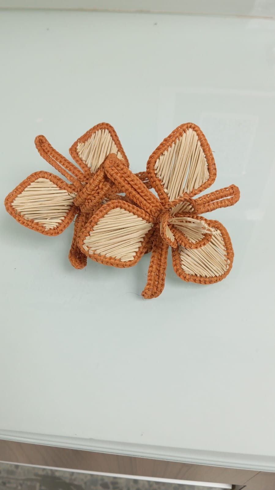 Orchid Handwoven Iraca Napkin Ring