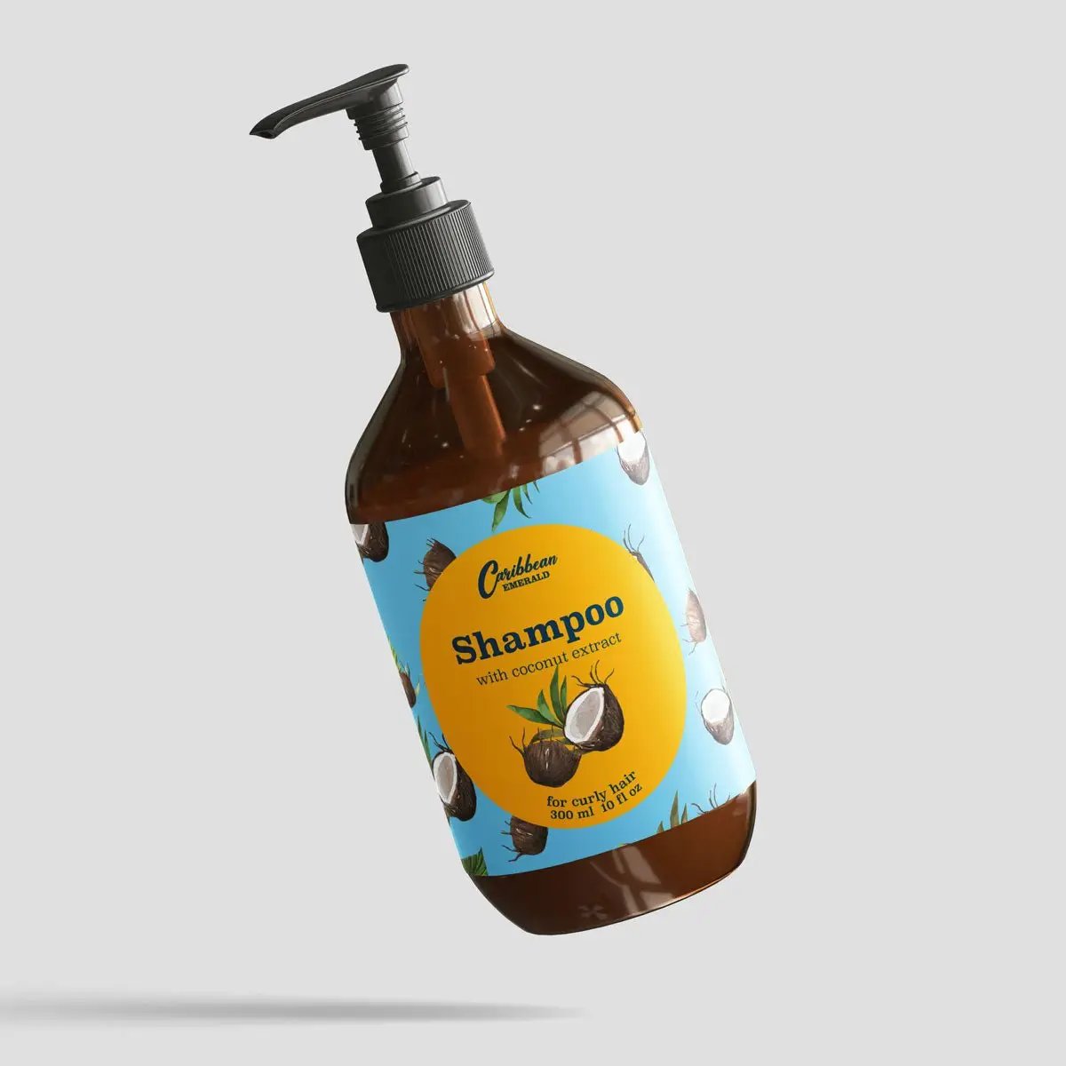 Champú de coco para cabello rizado