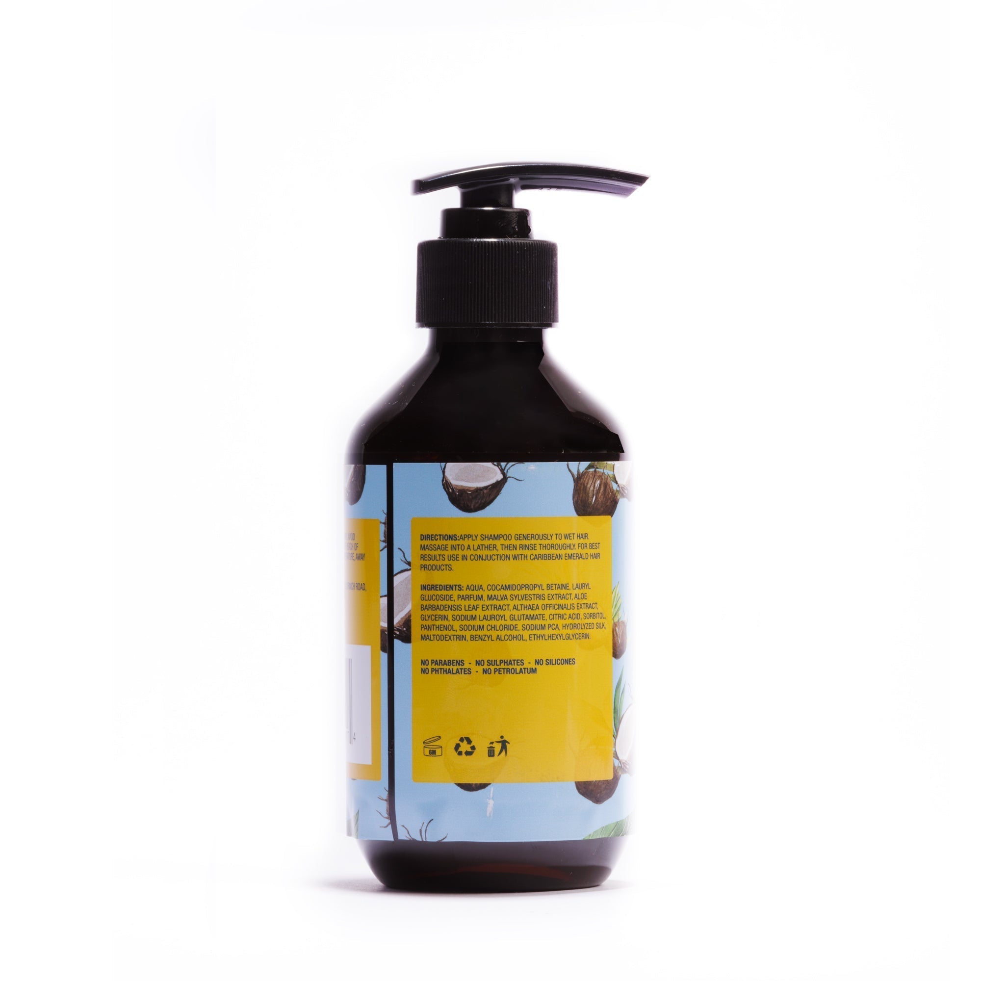 Champú de coco para cabello rizado