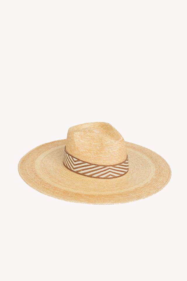 Sombrero de paja de ala ancha estilo vaquero