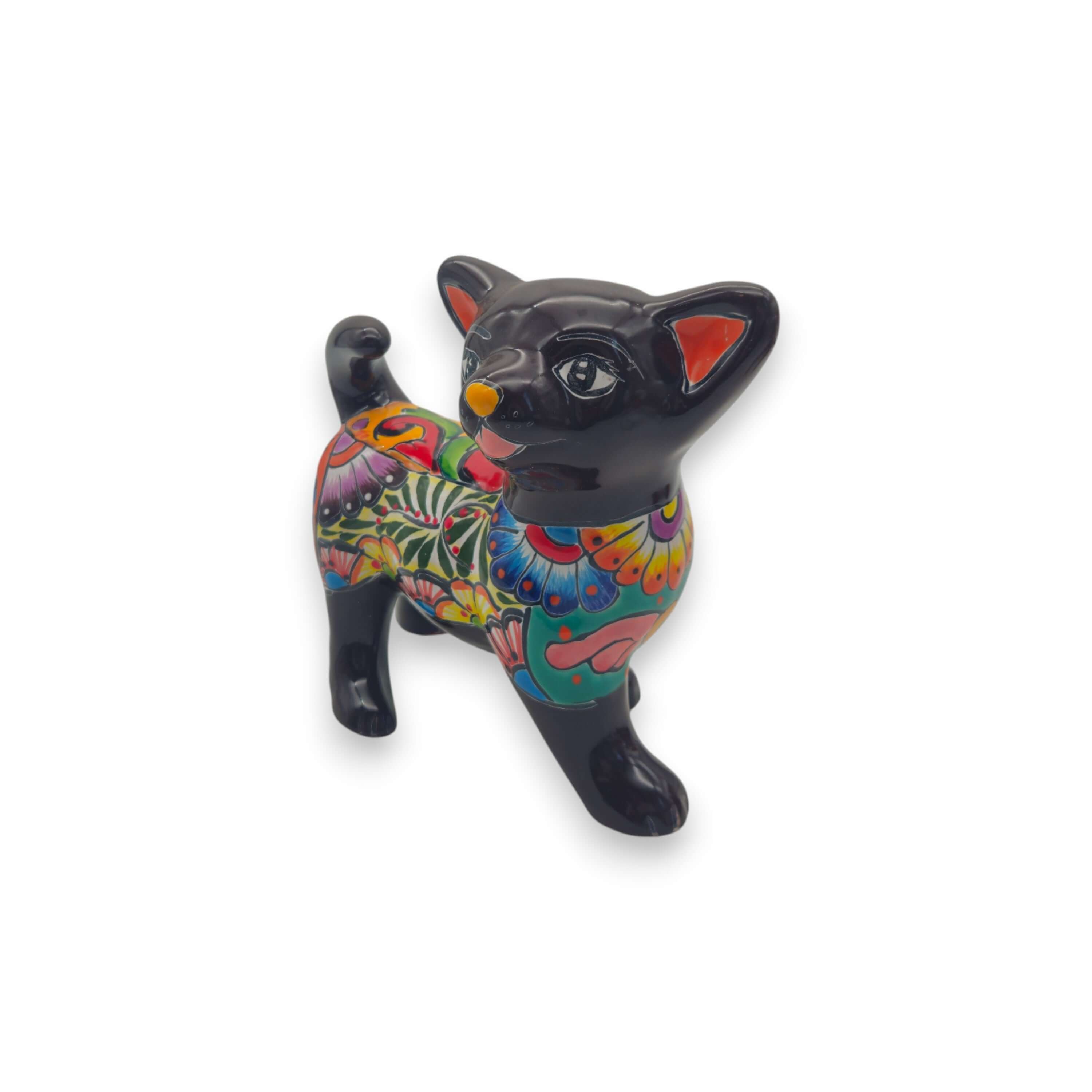 Figura de perro chihuahua de Talavera | Arte mexicano hecho a mano