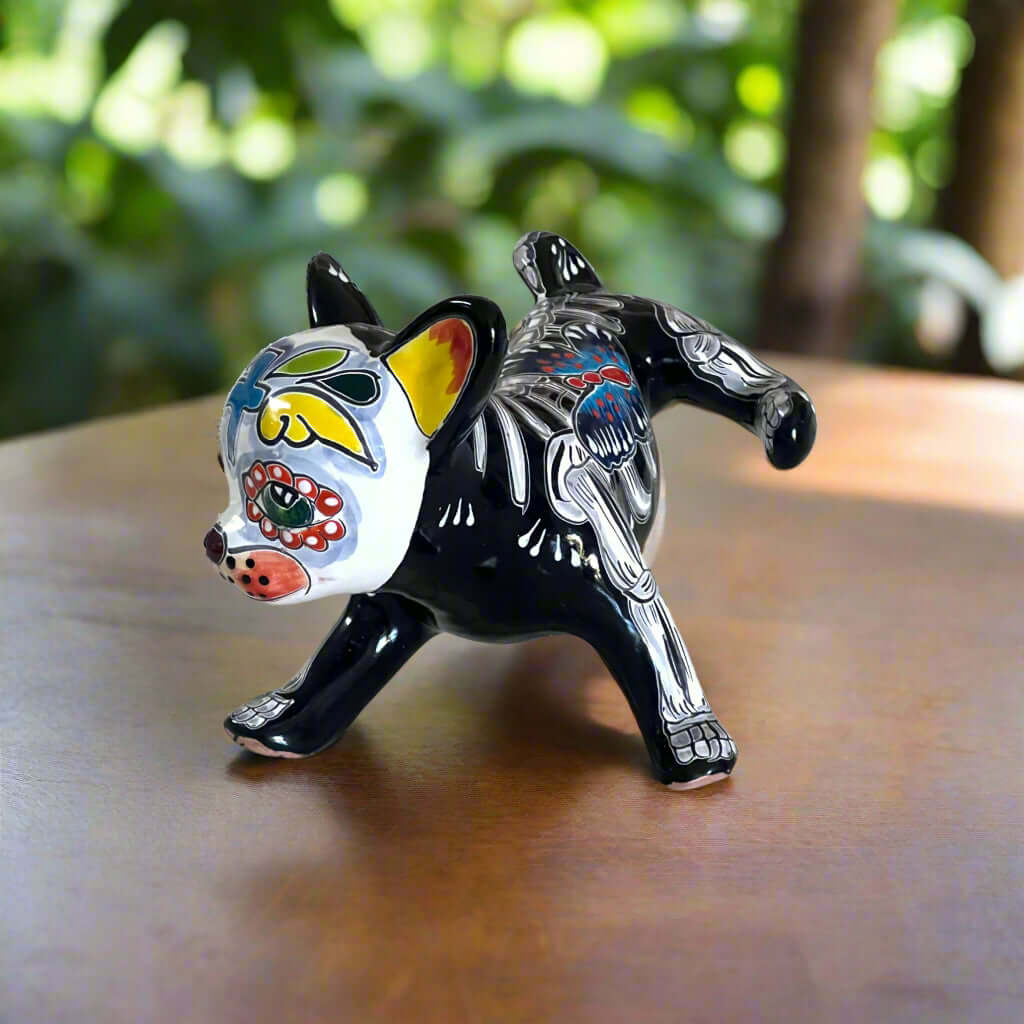 Chihuahua de Talavera Orinando | Figura Mexicana del Día de Muertos